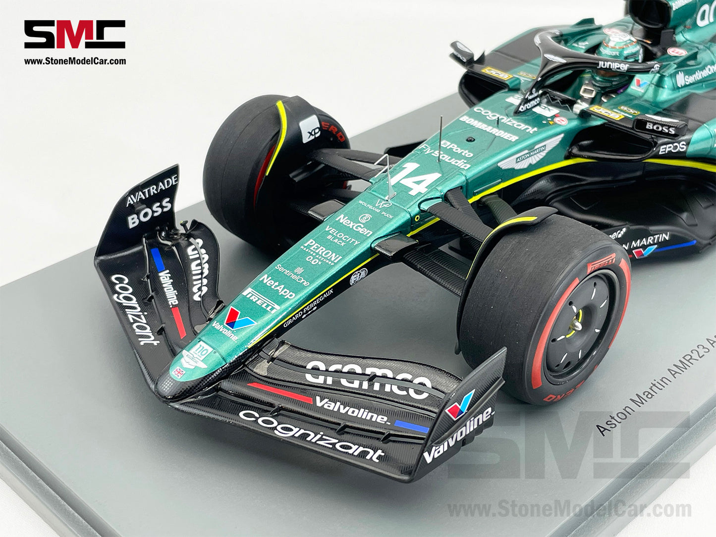 Aston Martin F1 AMR23 #14 Fernando Alonso 7th British GP 2023 Spark 1:18 18S954