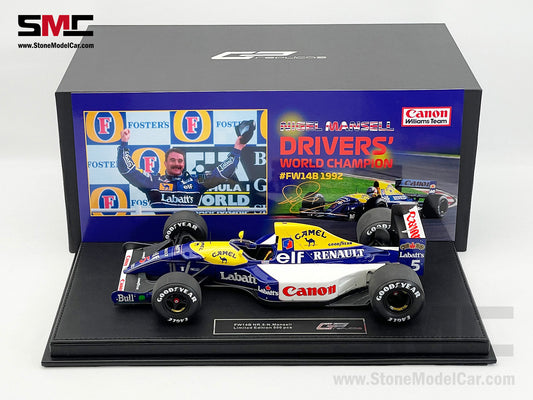 Williams F1 FW14B #5 Nigel Mansell 1992 World Champion 1:18 GP Replicas with CAMEL Decal