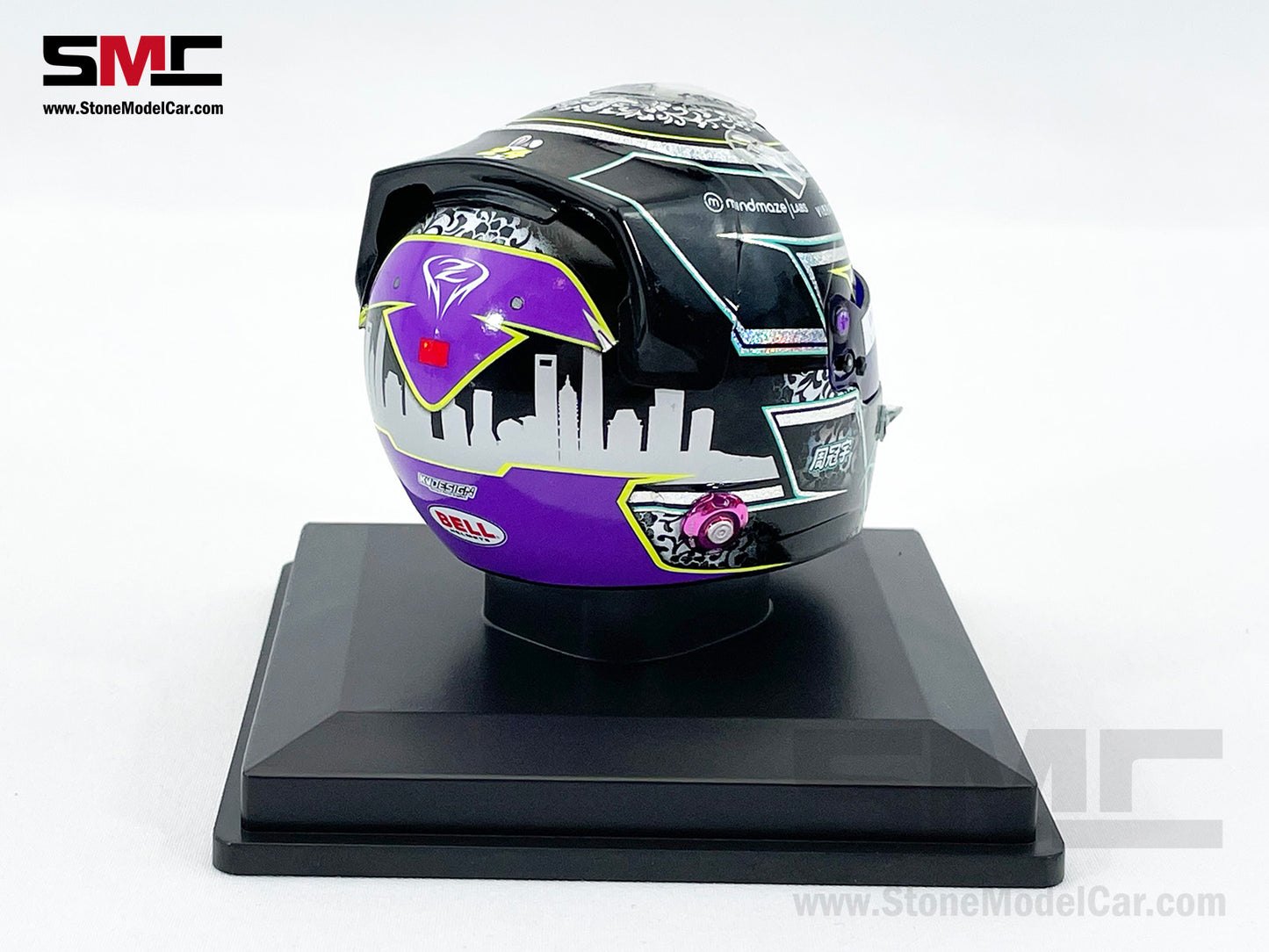 Stake KICK Sauber F1 C44 #24 Zhou Guanyu Year 2024 Spark 1:5 Miniature Helmet