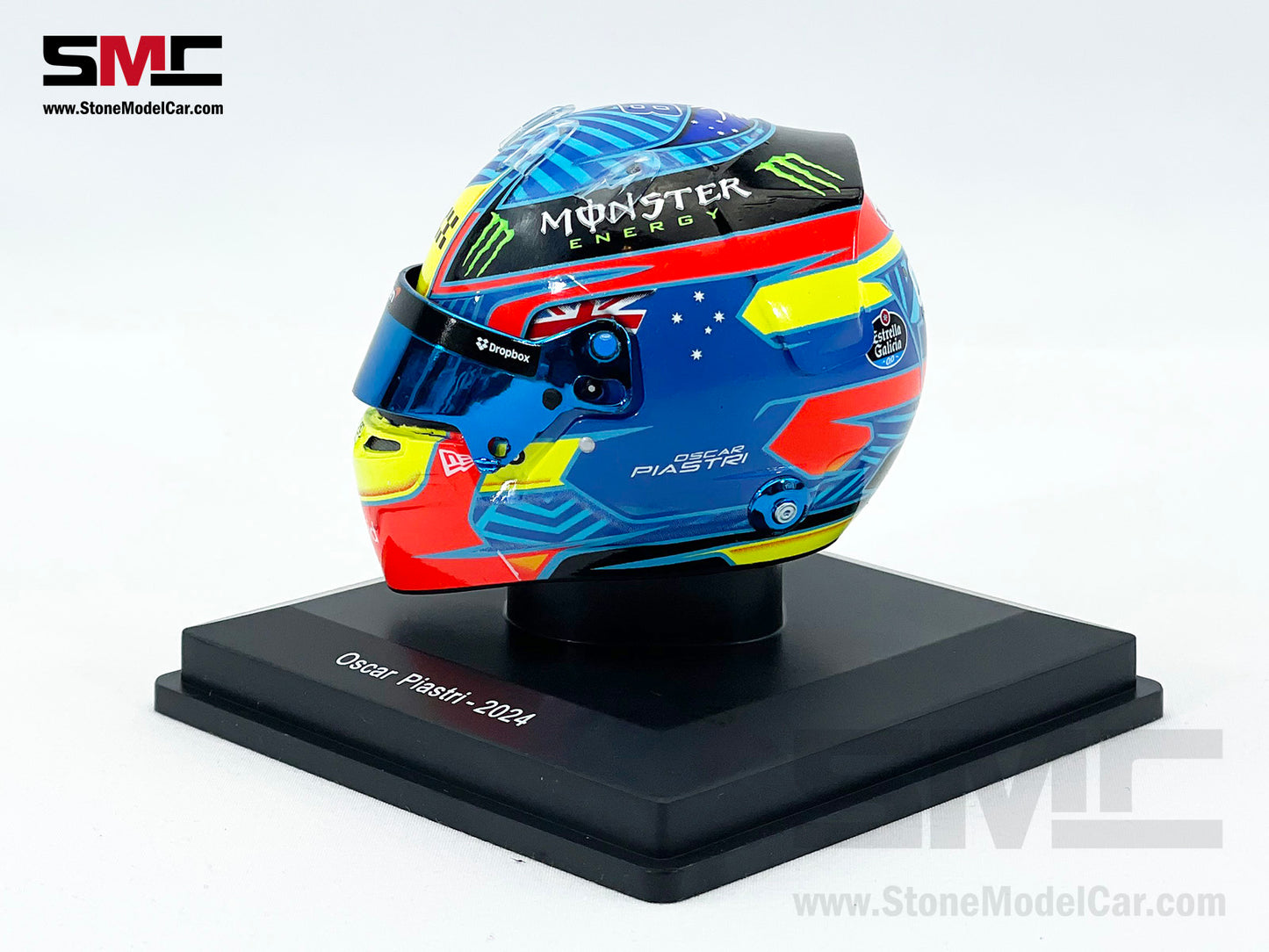 McLaren F1 MCL38 #81 Oscar Piastri Hungary GP 2024 1st Career Win Spark 1:5 Miniature Helmet