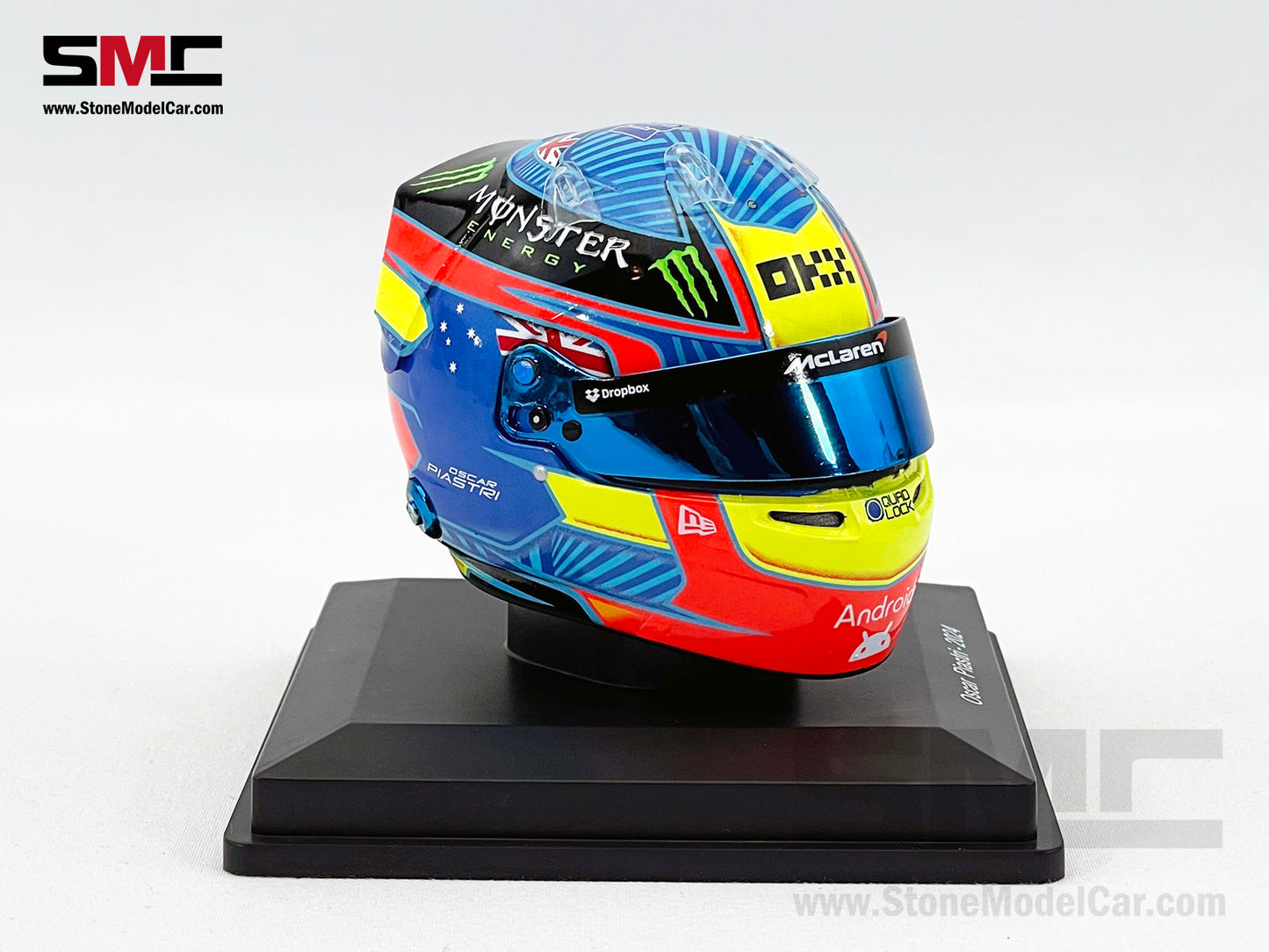 McLaren F1 MCL38 #81 Oscar Piastri Hungary GP 2024 1st Career Win Spark 1:5 Miniature Helmet