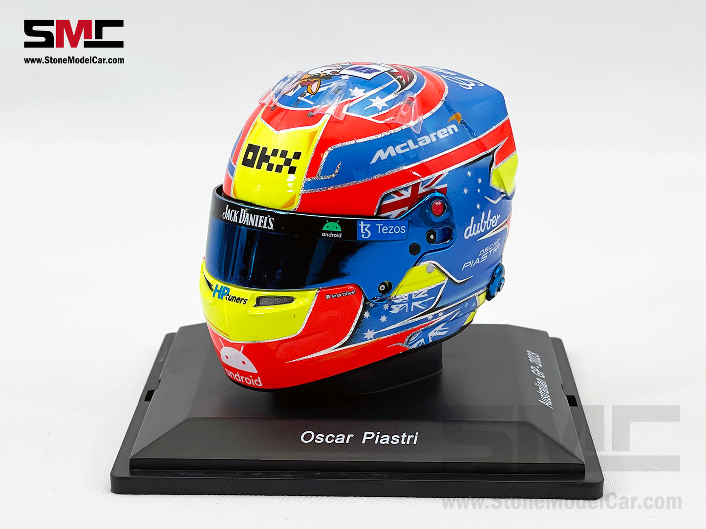 McLaren F1 MCL60 #81 Oscar Piastri Australian GP 2023 1st Career Point Spark 1:5 Miniature Helmet