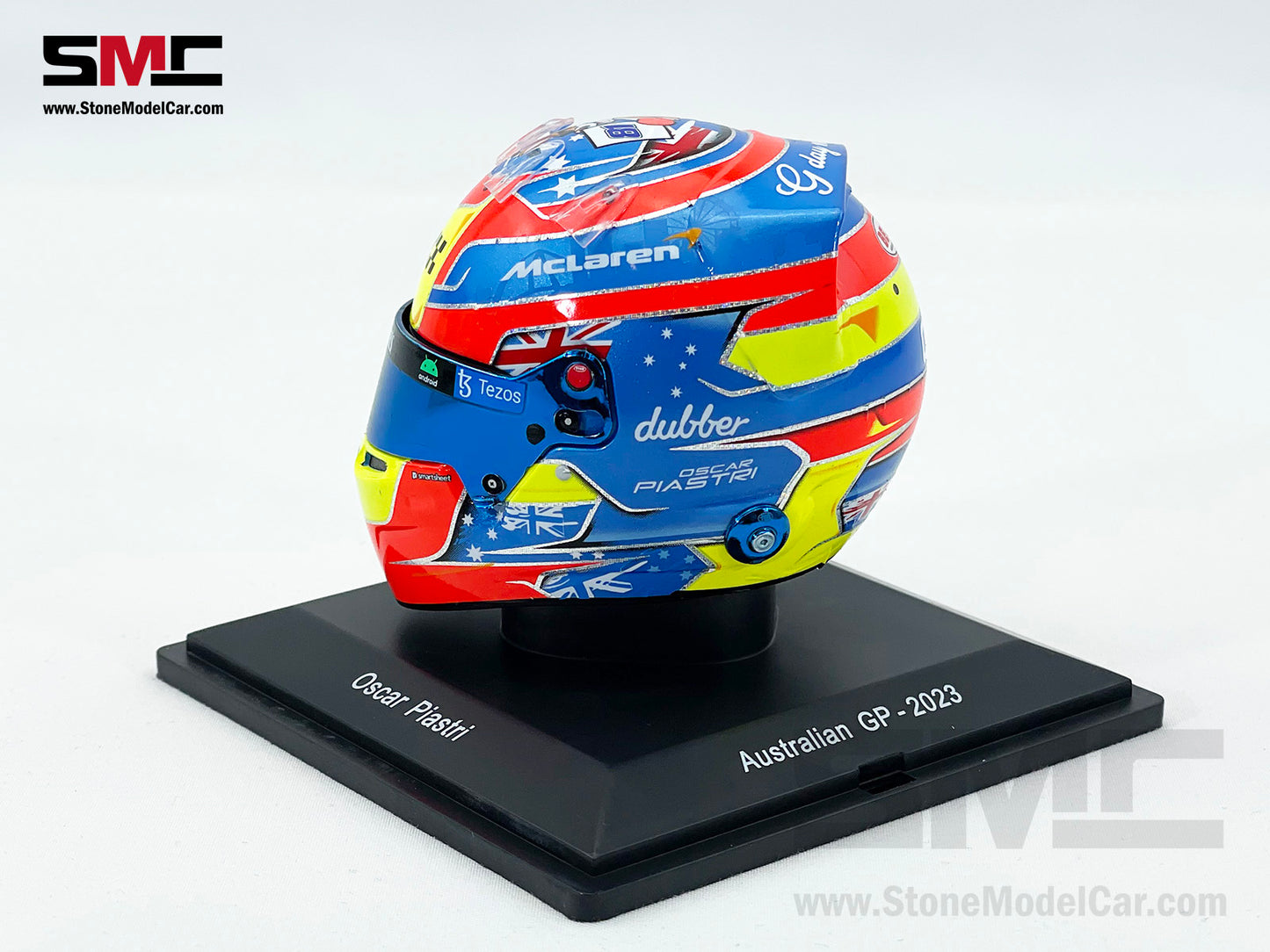 McLaren F1 MCL60 #81 Oscar Piastri Australian GP 2023 1st Career Point Spark 1:5 Miniature Helmet