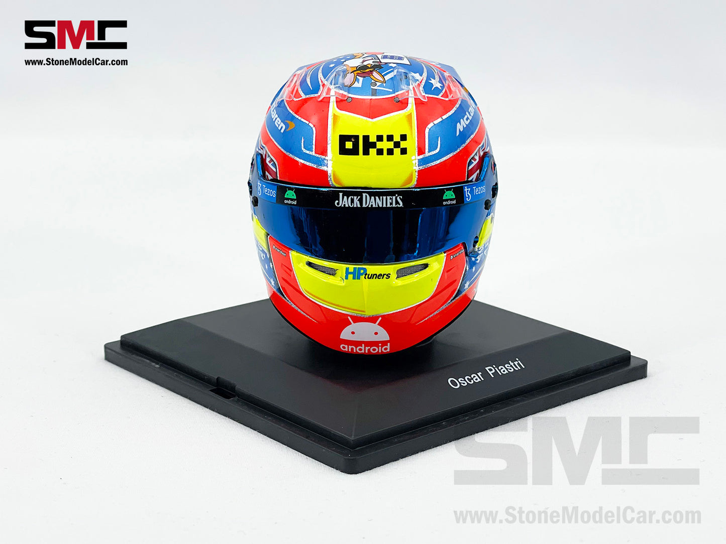 McLaren F1 MCL60 #81 Oscar Piastri Australian GP 2023 1st Career Point Spark 1:5 Miniature Helmet