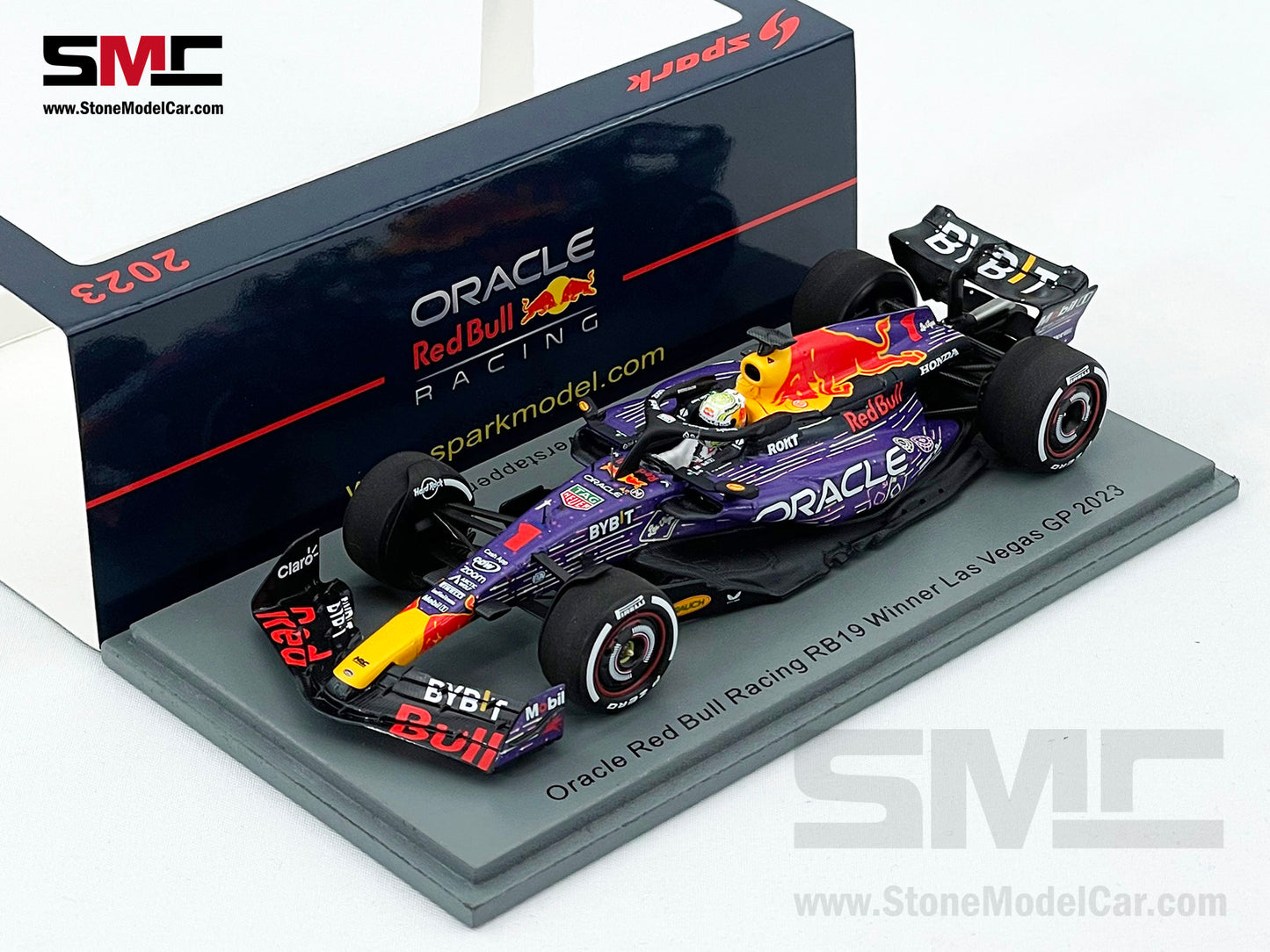 Red Bull F1 RB19 #1 Max Verstappen Winner US Las Vegas GP 2023 World Champion Spark 1:43 S8934