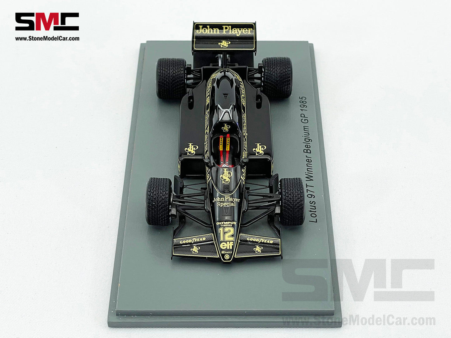 Lotus F1 97T #12 Ayrton Senna Belgian GP 1985 2nd Career Win 1:43 Spark with Decal