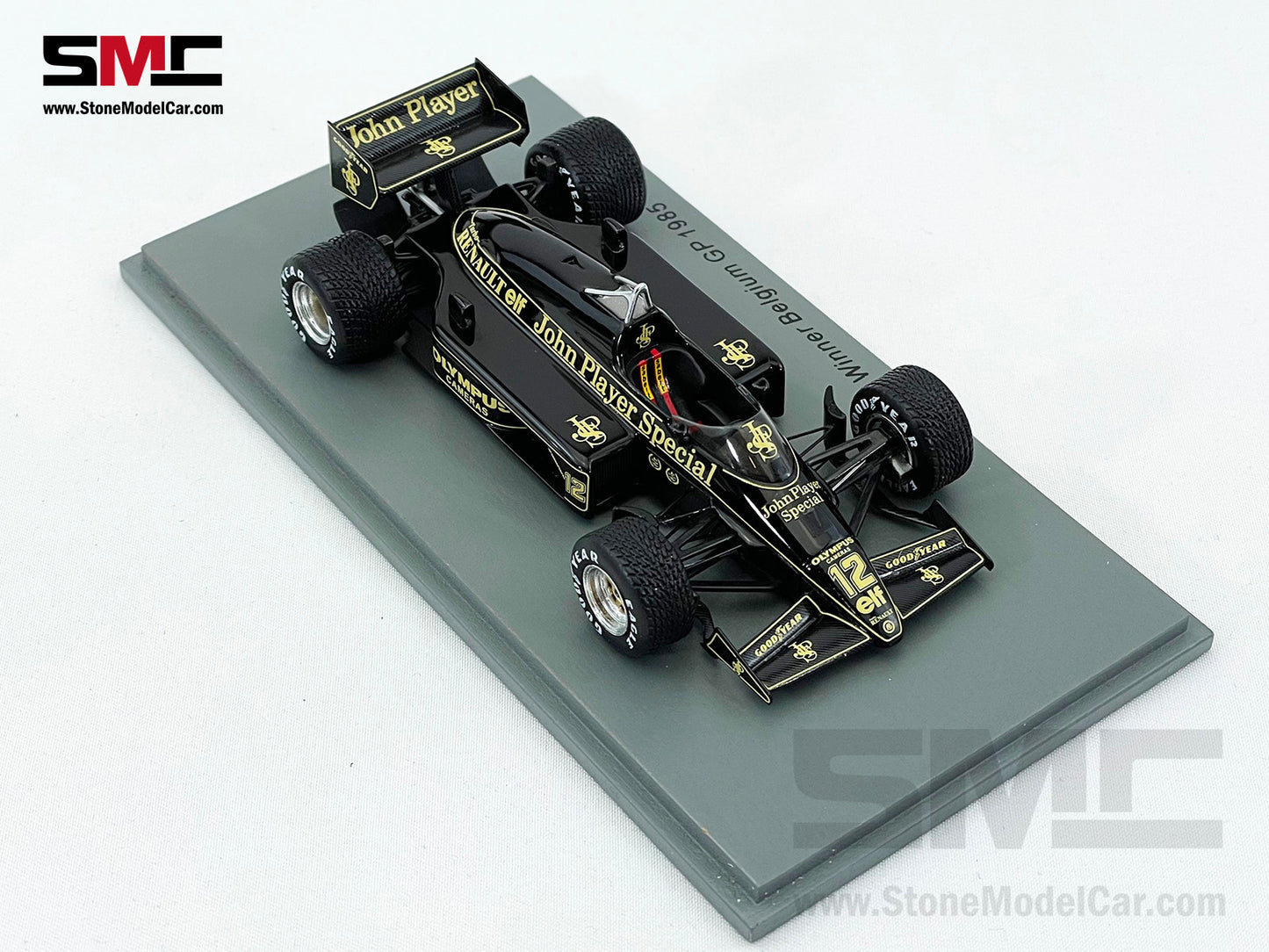 Lotus F1 97T #12 Ayrton Senna Belgian GP 1985 2nd Career Win 1:43 Spark with Decal