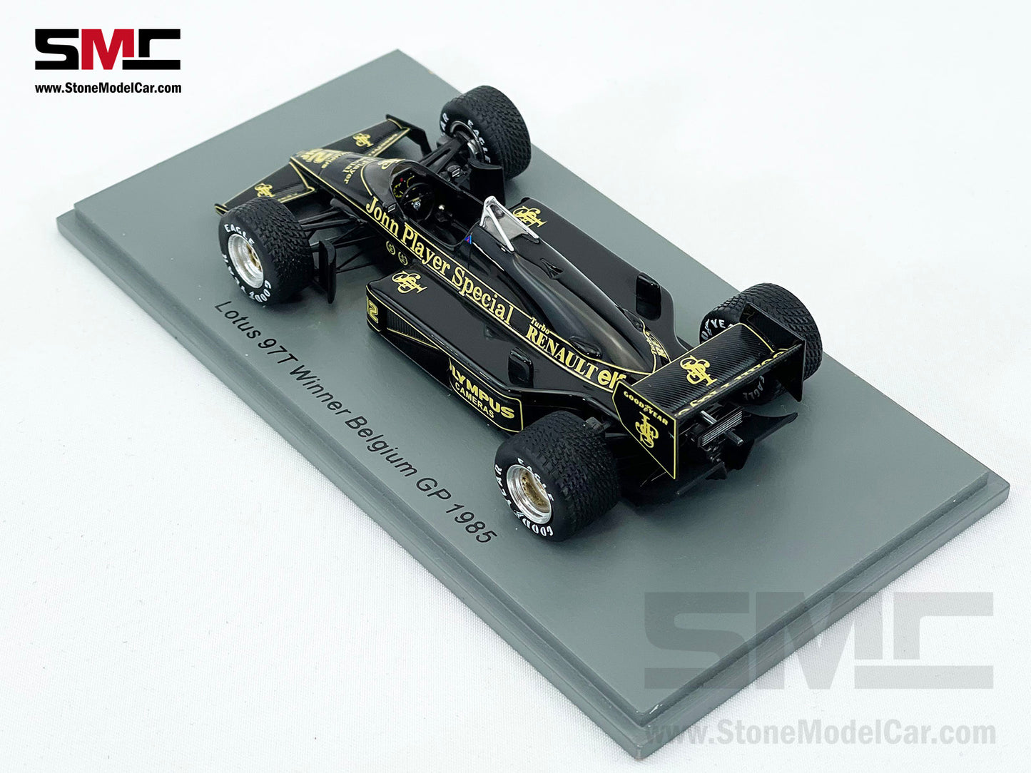 Lotus F1 97T #12 Ayrton Senna Belgian GP 1985 2nd Career Win 1:43 Spark with Decal