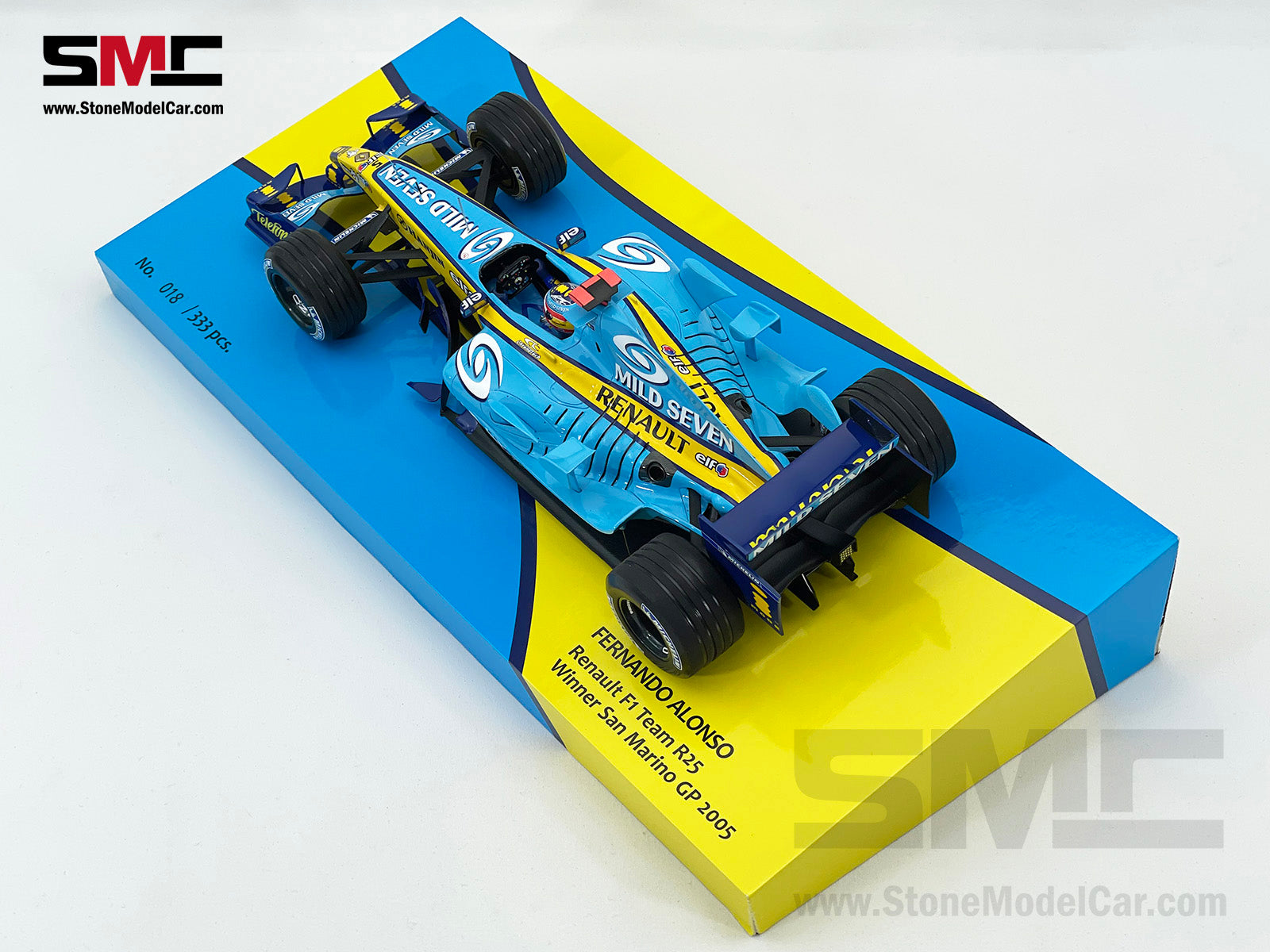 Modèle réduit Renault F1 Team R25 #5 Fernando Alonso - Winner San Modèle réduit Renault F1 Team R25 #5 Fernando Alonso - Winner San