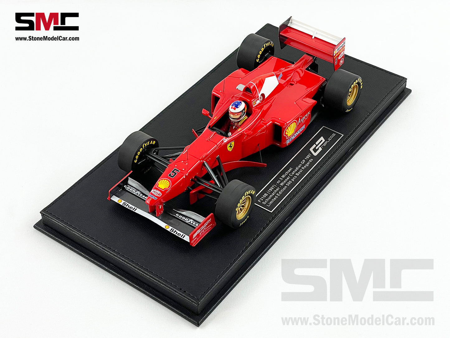 Ferrari F1 F310B Michael Schumacher Canada Winner 1997 1:18 with Driver GP REPLICAS + Decal
