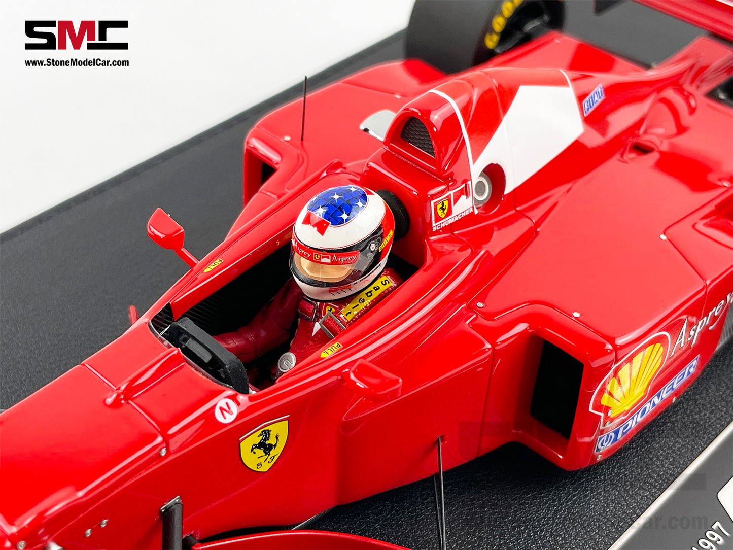 Ferrari F1 F310B Michael Schumacher Canada Winner 1997 1:18 with Driver GP REPLICAS + Decal
