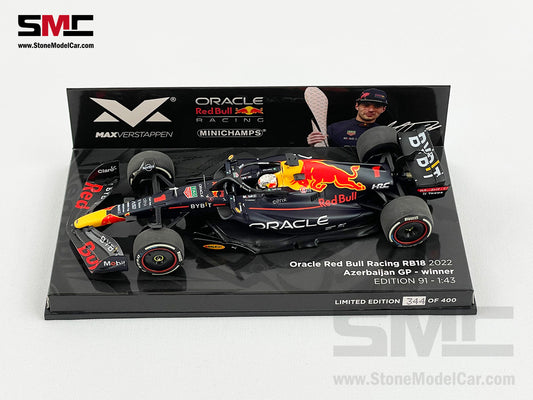 Red Bull F1 RB18 1 Max Verstappen Azerbaijan 2022 World Champion 1:43 MINICHAMPS