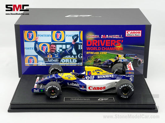 Williams F1 FW14B #5 Nigel Mansell 1992 World Champion 1:18 GP Replicas with CAMEL Decal