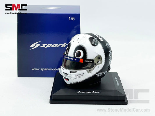 Williams F1 FW46 #23 Alexander Albon Chinese GP 2024 Panda Spark 1:5 Miniature Helmet