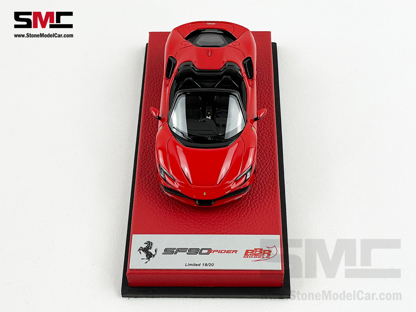 BBR 1:43 Premium Series Ferrari SF90 Spider Rosso Corsa 322 Red Limited 20 pcs