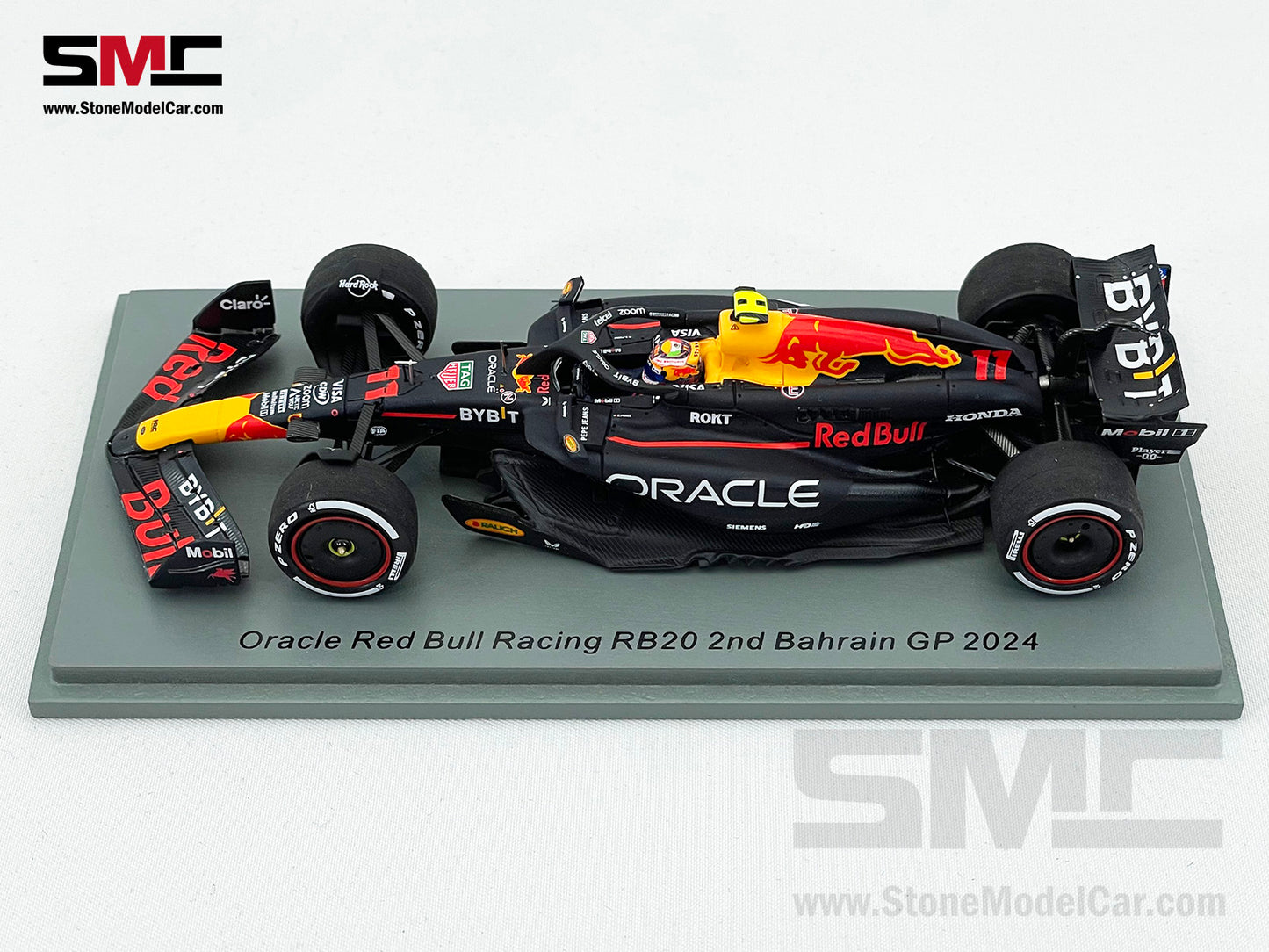 Red Bull F1 RB20 #11 Sergio Perez Bahrain GP 2024 Podium 1:43 Spark S9520