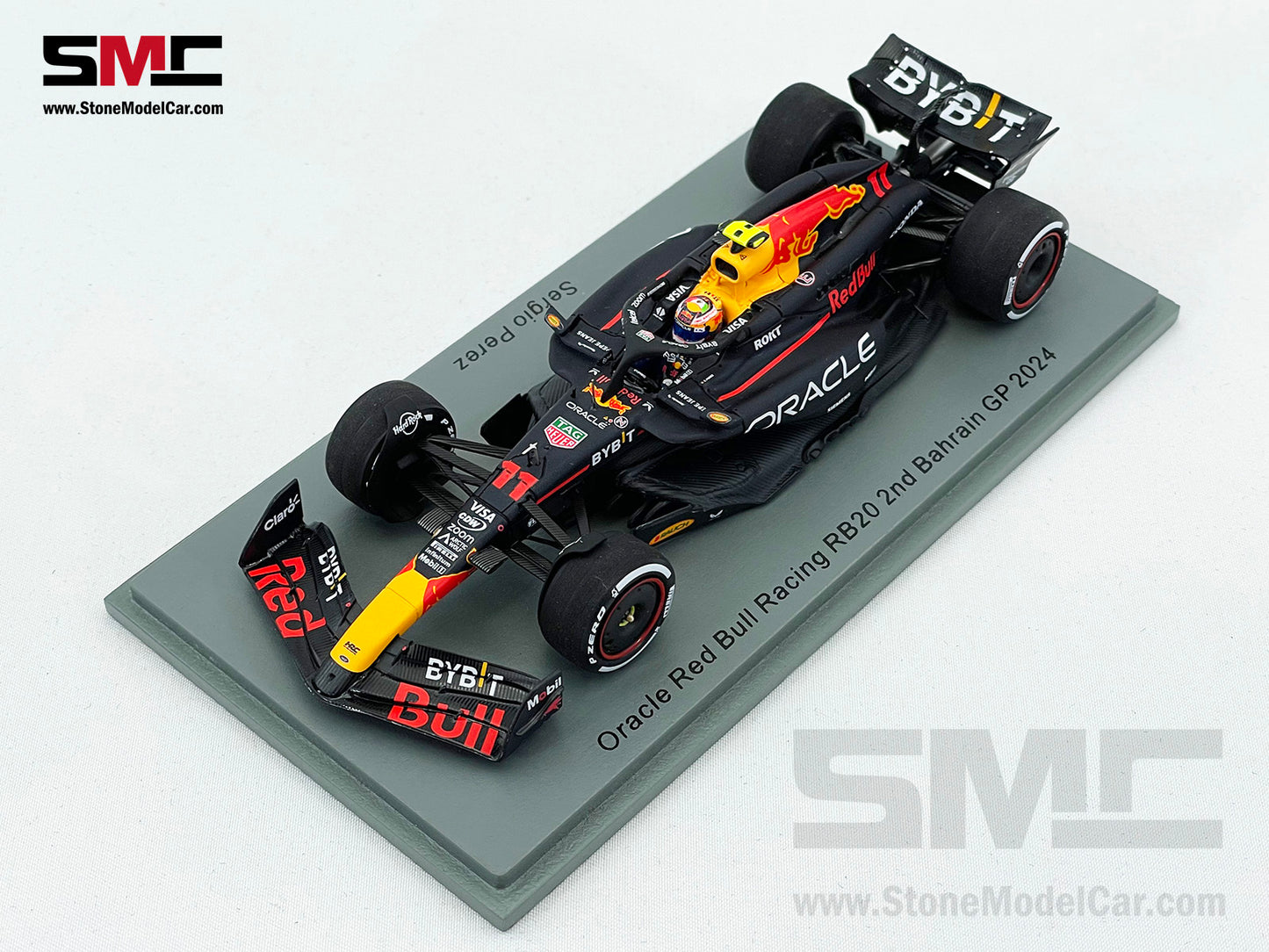 Red Bull F1 RB20 #11 Sergio Perez Bahrain GP 2024 Podium 1:43 Spark S9520