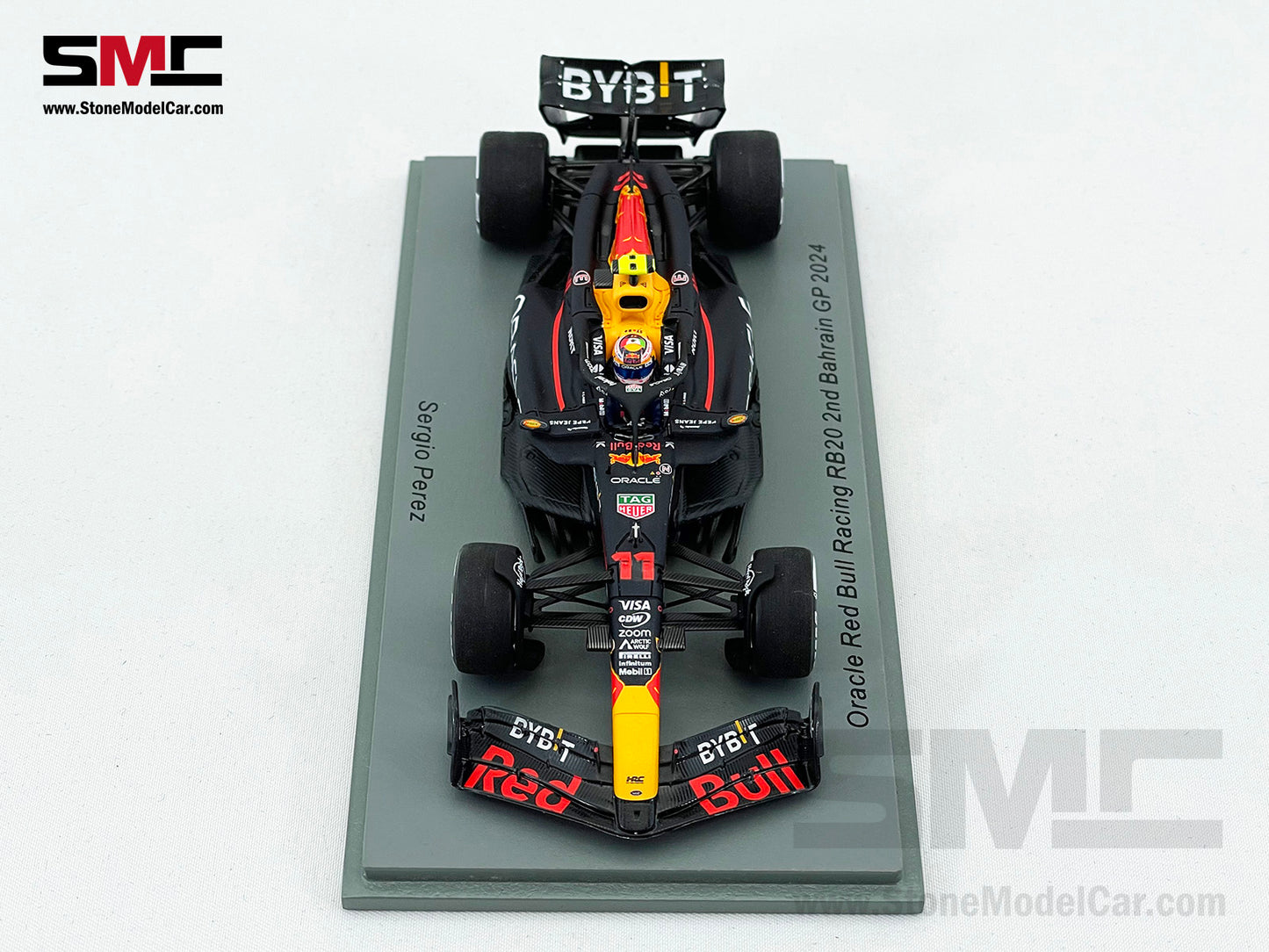 Red Bull F1 RB20 #11 Sergio Perez Bahrain GP 2024 Podium 1:43 Spark S9520