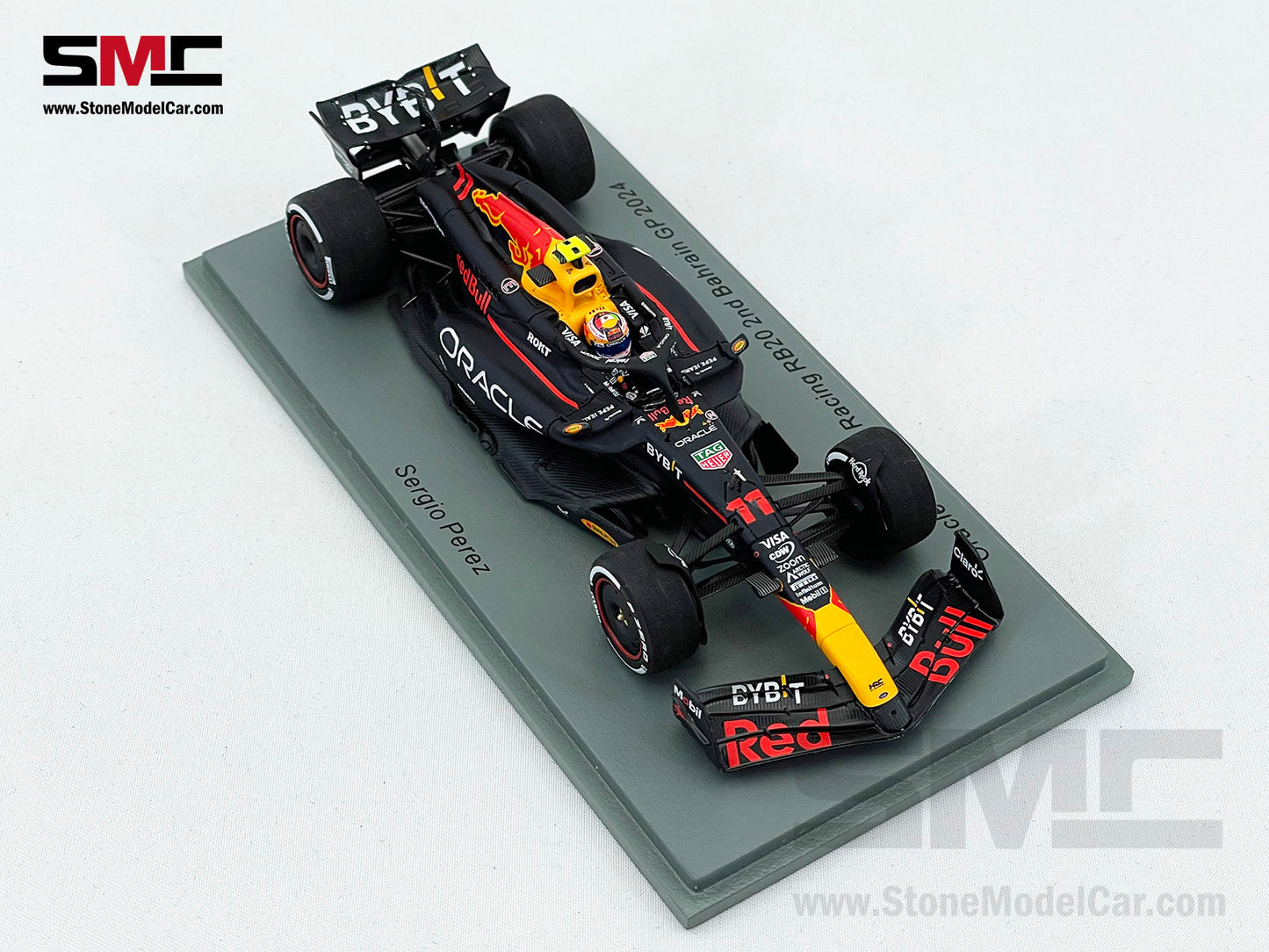 Red Bull F1 RB20 #11 Sergio Perez Bahrain GP 2024 Podium 1:43 Spark S9520
