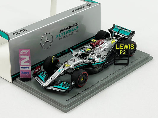 Mercedes F1 W13 #44 Lewis Hamilton Brazil GP 2nd 2022 1:43 Spark S8556 Pit Board