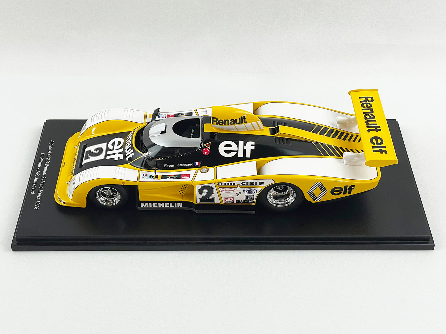 24h Le Mans 1978 Winner Renault Alpine #2 A442 1:18 Spark 18LM78 Pironi Jaussaud