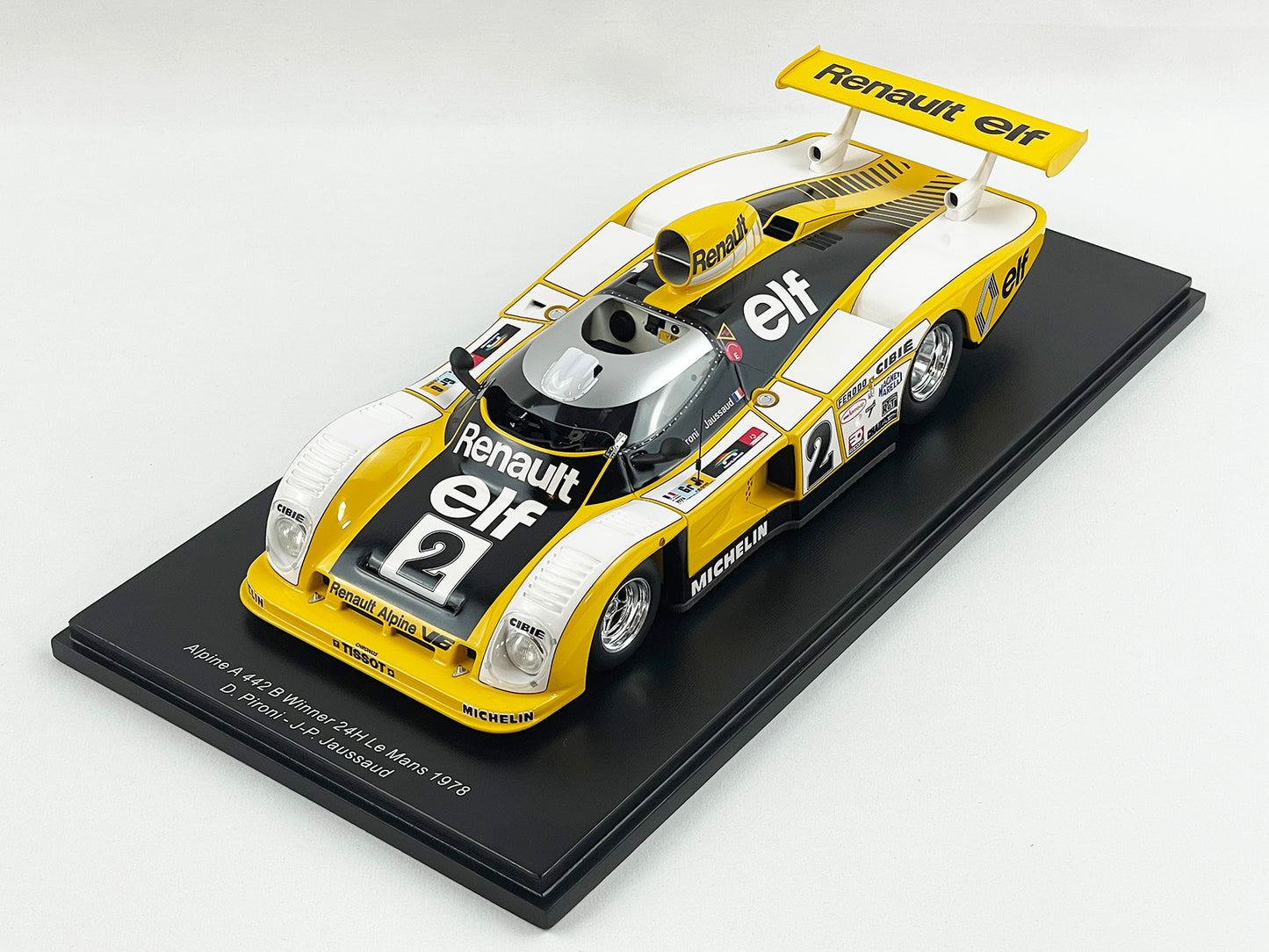 24h Le Mans 1978 Winner Renault Alpine #2 A442 1:18 Spark 18LM78 Pironi Jaussaud