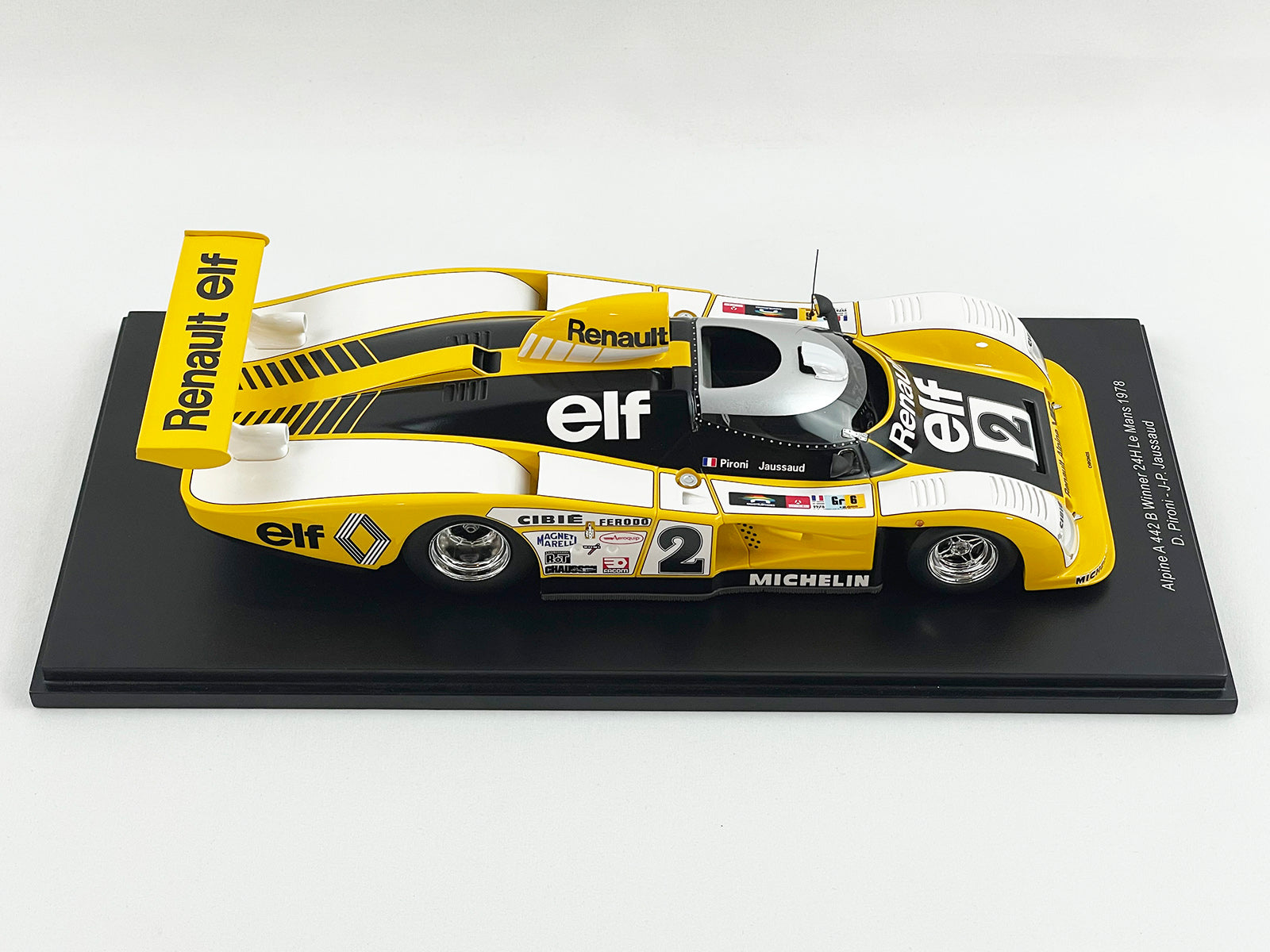 Scale model of Alpine Renault A442B 24h du Mans #2 (D.Pironi - J-P.Jaussaud 1978 Scale model of Alpine Renault A442B 24h du Mans #2 (D.Pironi - J-P.Jaussaud 1978