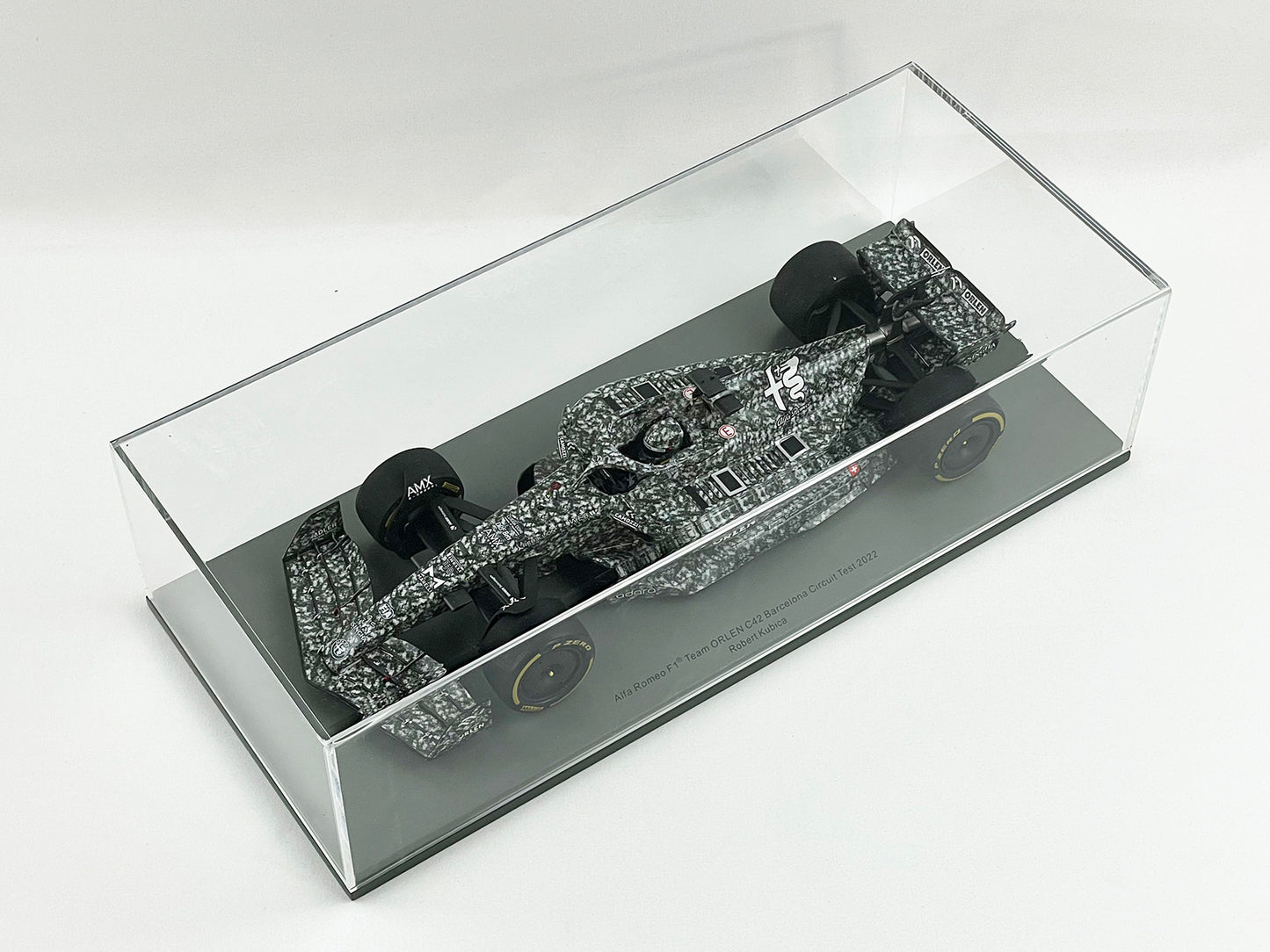 2022 Alfa Romeo Saubar F1 C42 Robert Kubica Barcelona Test Spark 1:18 18S749