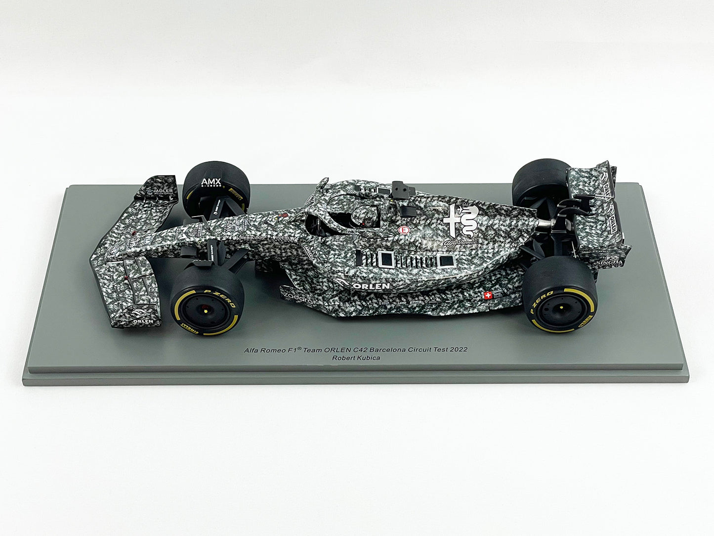2022 Alfa Romeo Saubar F1 C42 Robert Kubica Barcelona Test Spark 1:18 18S749