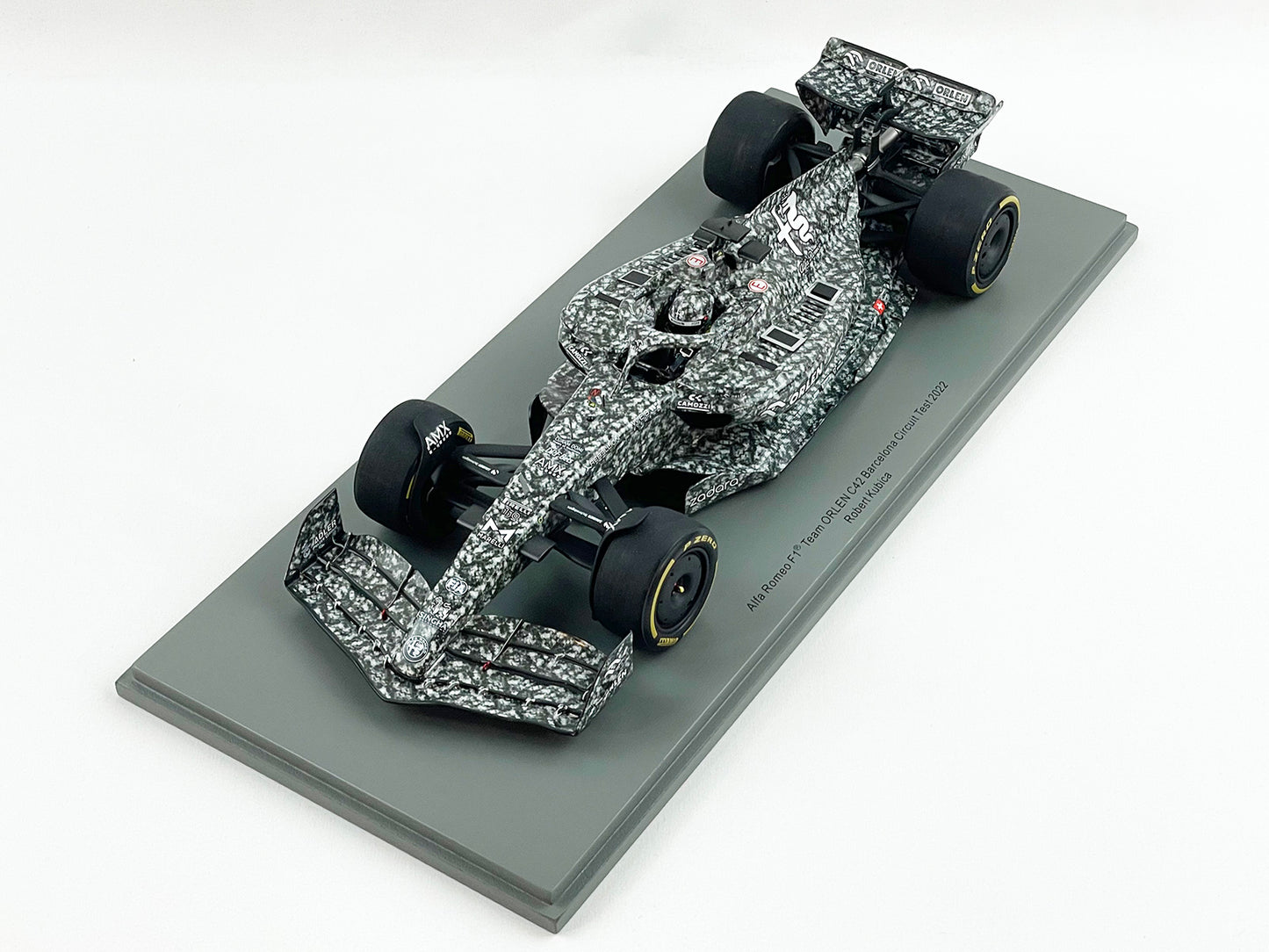 2022 Alfa Romeo Saubar F1 C42 Robert Kubica Barcelona Test Spark 1:18 18S749