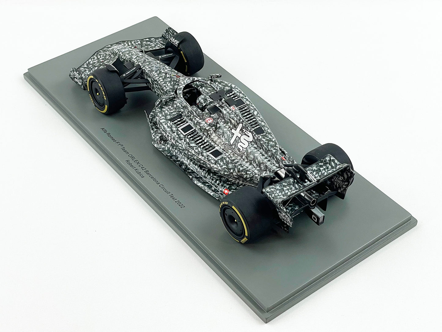 2022 Alfa Romeo Saubar F1 C42 Robert Kubica Barcelona Test Spark 1:18 18S749