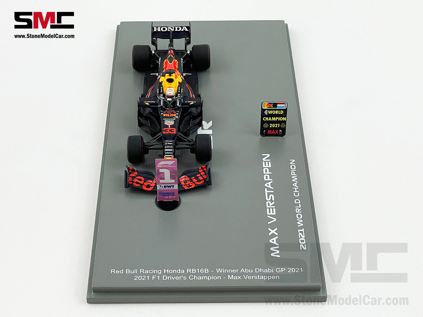 2021 World Champion Red Bull F1 RB16B #33 Max Verstappen Abu Dhabi