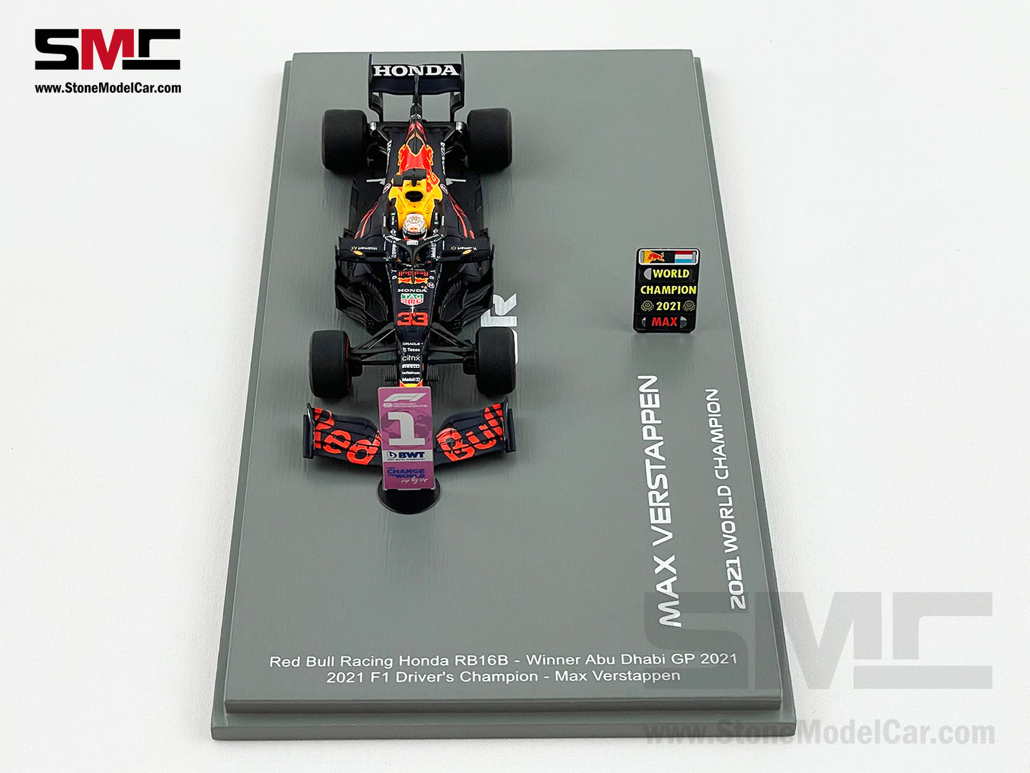 2021 World Champion Red Bull F1 RB16B #33 Max Verstappen Abu Dhabi GP 1:43 Spark S7861
