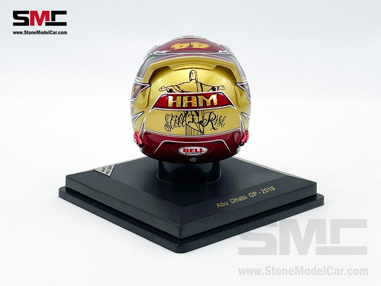 Lewis Hamilton Mercedes AMG Formel 1 Helm 1:5 -AbuDhabi 2021 (Neuf avec Lewis Hamilton Mercedes AMG Formel 1 Helm 1:5 -AbuDhabi 2021 (Neuf avec