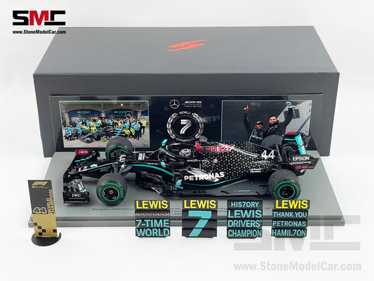 2020 7x World Champion Mercedes F1 W11 #44 Lewis Hamilton Turkey GP 1:18 Spark