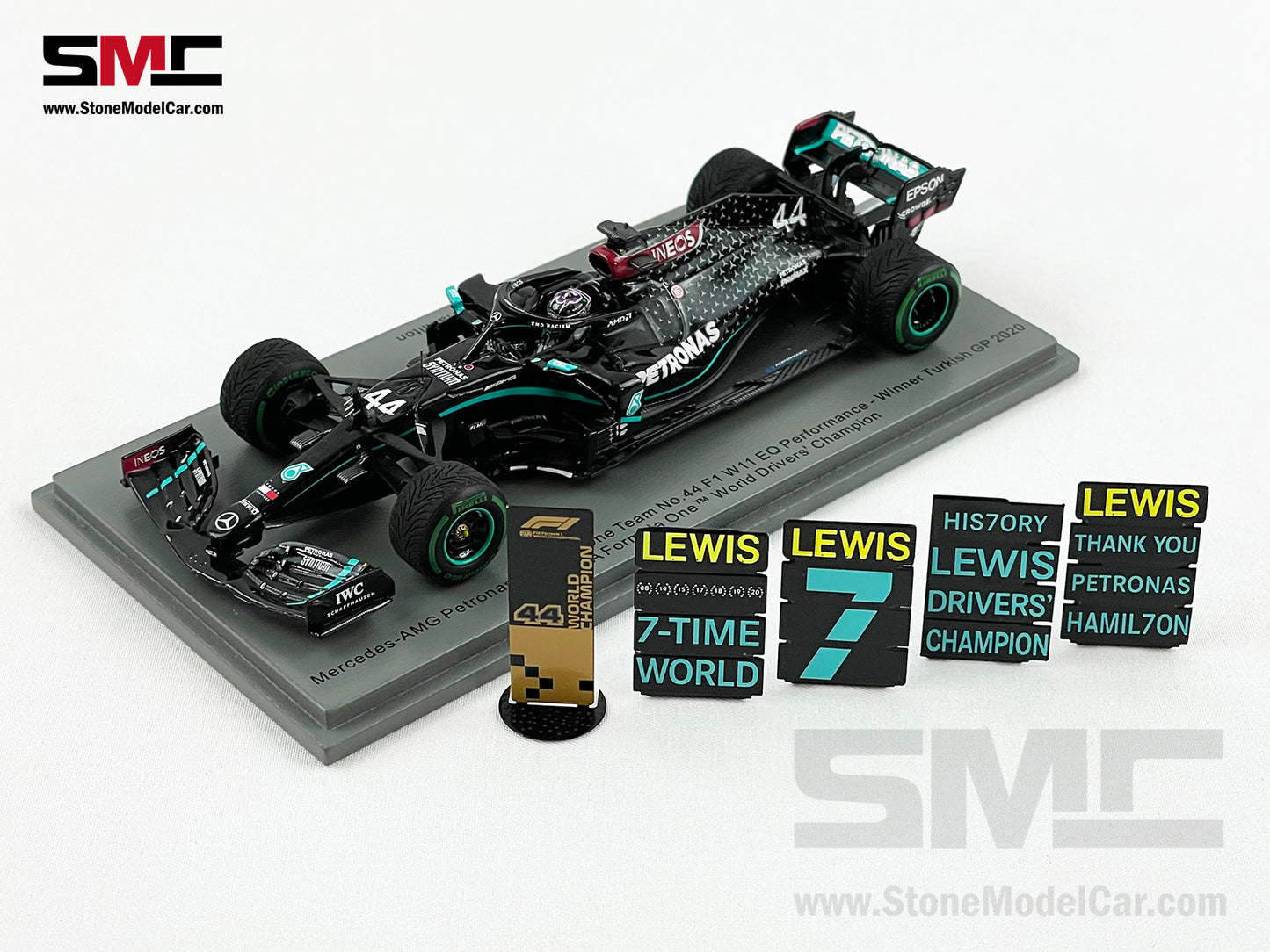 2020 World Champion Mercedes F1 W11 #44 Lewis Hamilton Turkey GP 1:43 Spark S6488