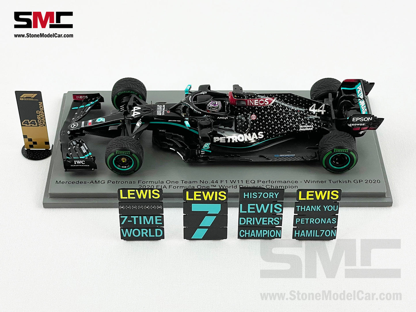 2020 World Champion Mercedes F1 W11 #44 Lewis Hamilton Turkey GP 1:43 Spark S6488