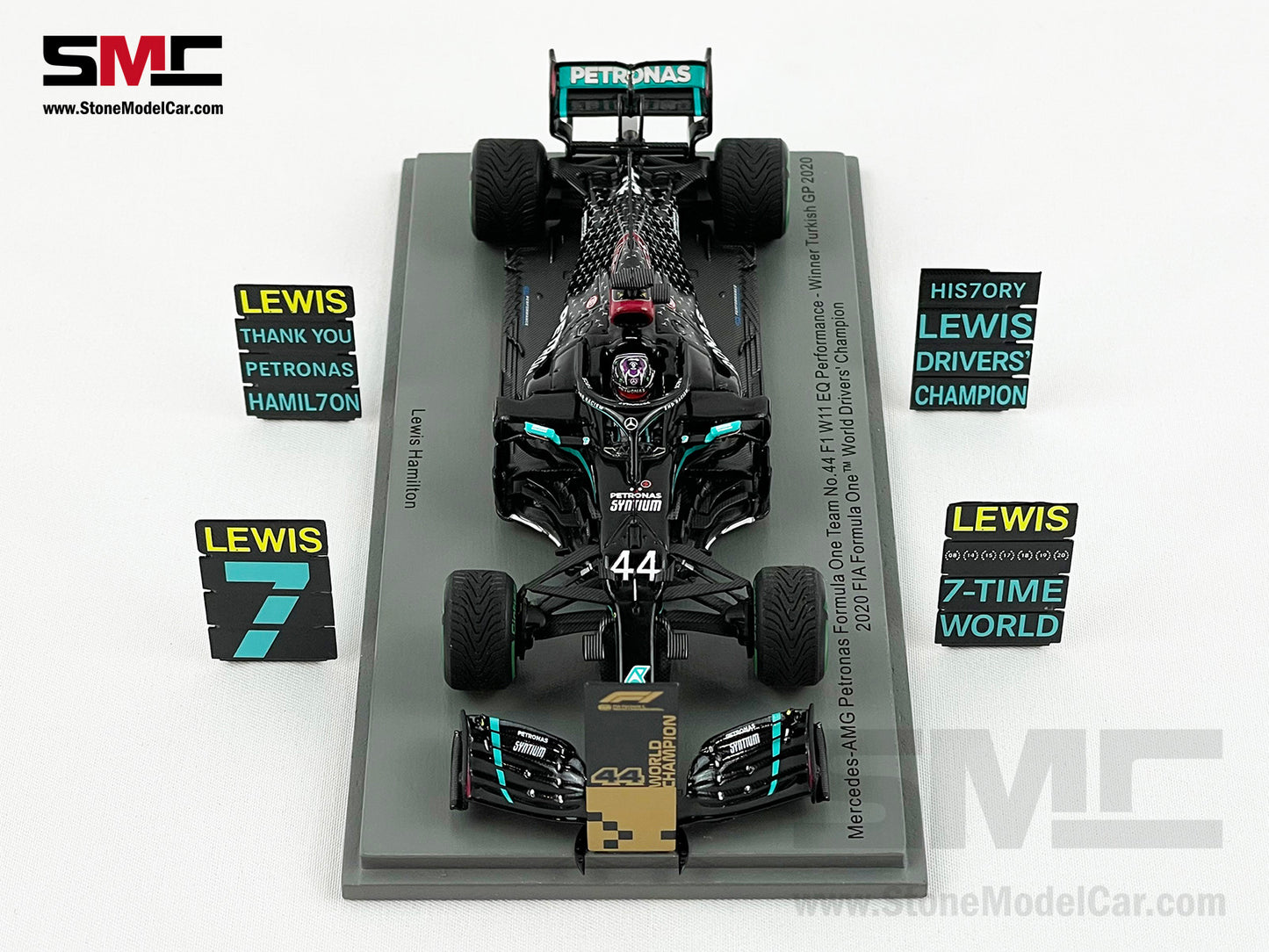 2020 World Champion Mercedes F1 W11 #44 Lewis Hamilton Turkey GP 1:43 Spark S6488