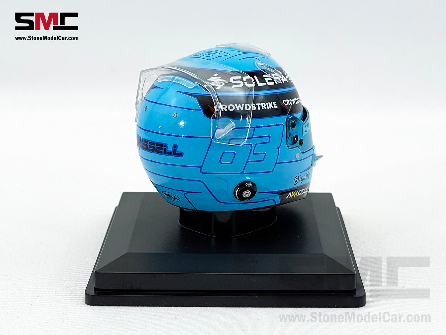 Mercedes F1 W15 #63 George Russell Year 2024 Las Vegas GP Winner Spark 1:5 Helmet