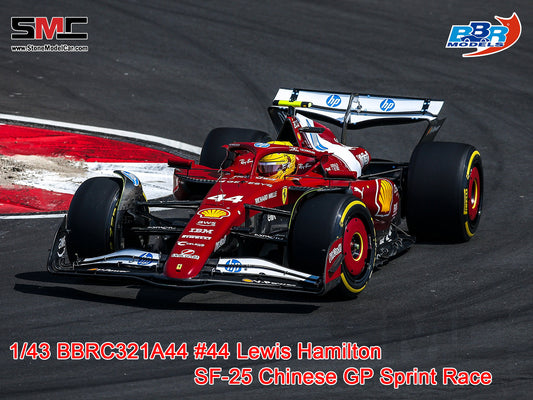 [Pre-Order] Ferrari F1 SF-25 #44 Lewis Hamilton Chinese GP Sprint Winner 2025 BBR 1:43 BBRC321A44