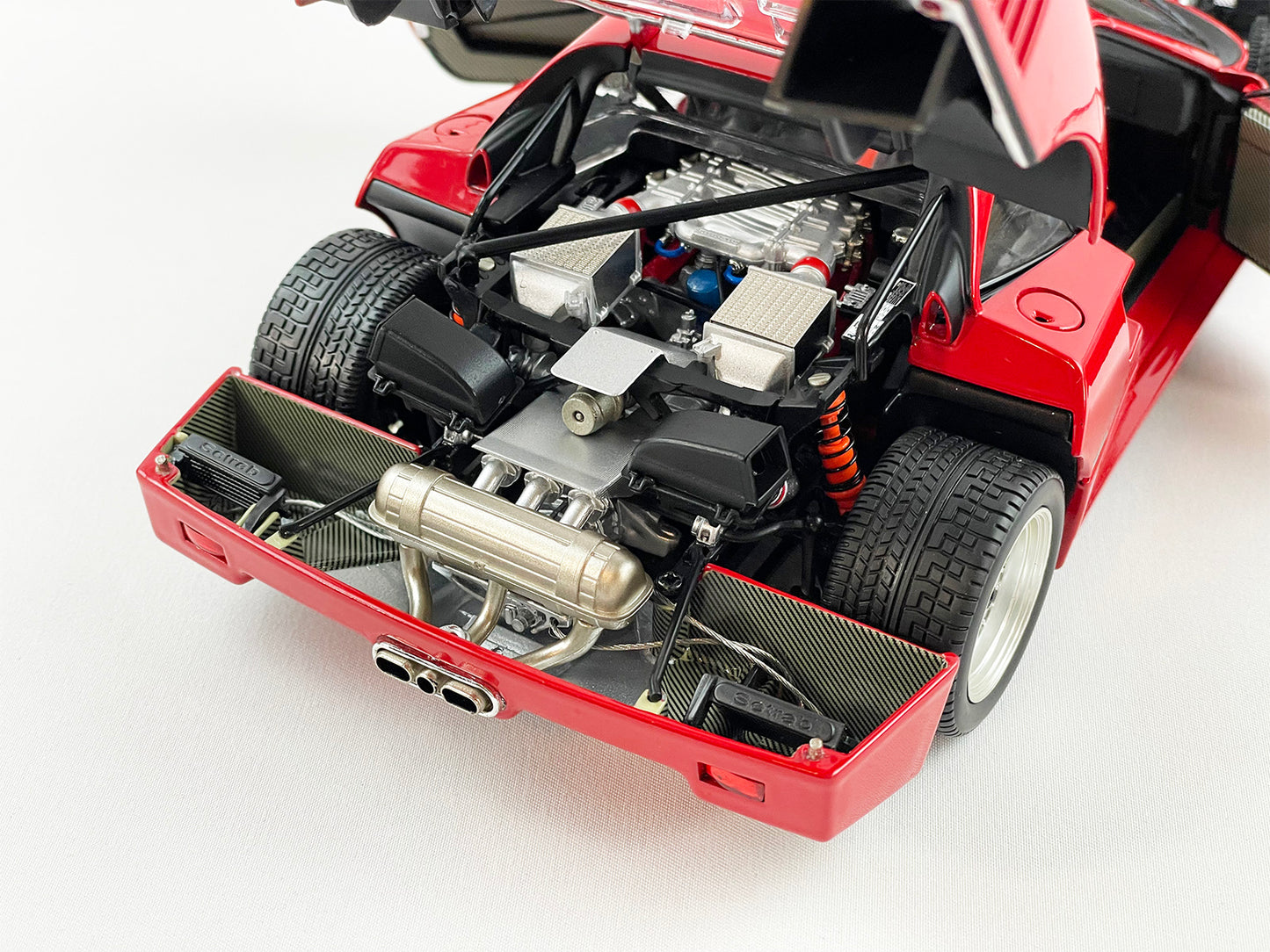 Kyosho 1:18 Ferrari F40 1987 Red Interior Full Open Diecast 08416R