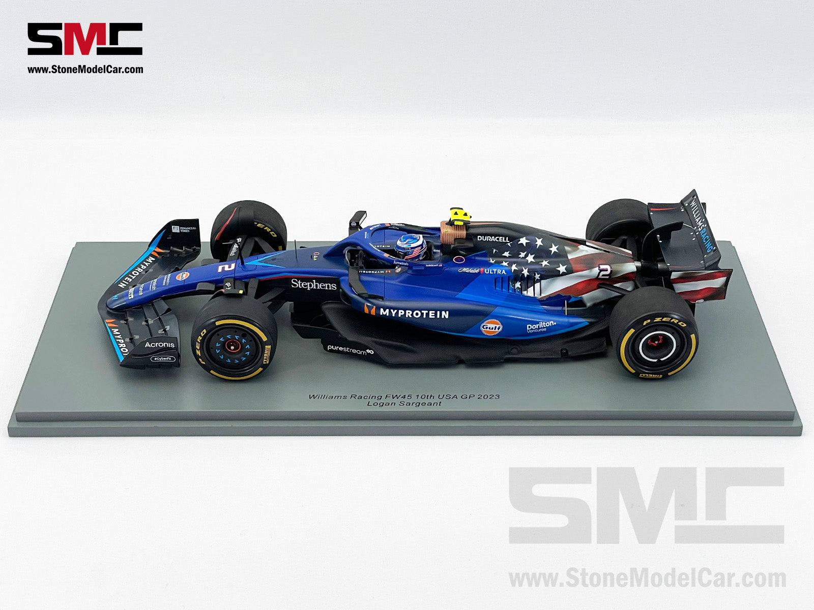 Modèle réduit Williams F1 Fw45 N°23 Williams Racing 9th Gp Usa 2023 Modèle réduit Williams F1 Fw45 N°23 Williams Racing 9th Gp Usa 2023
