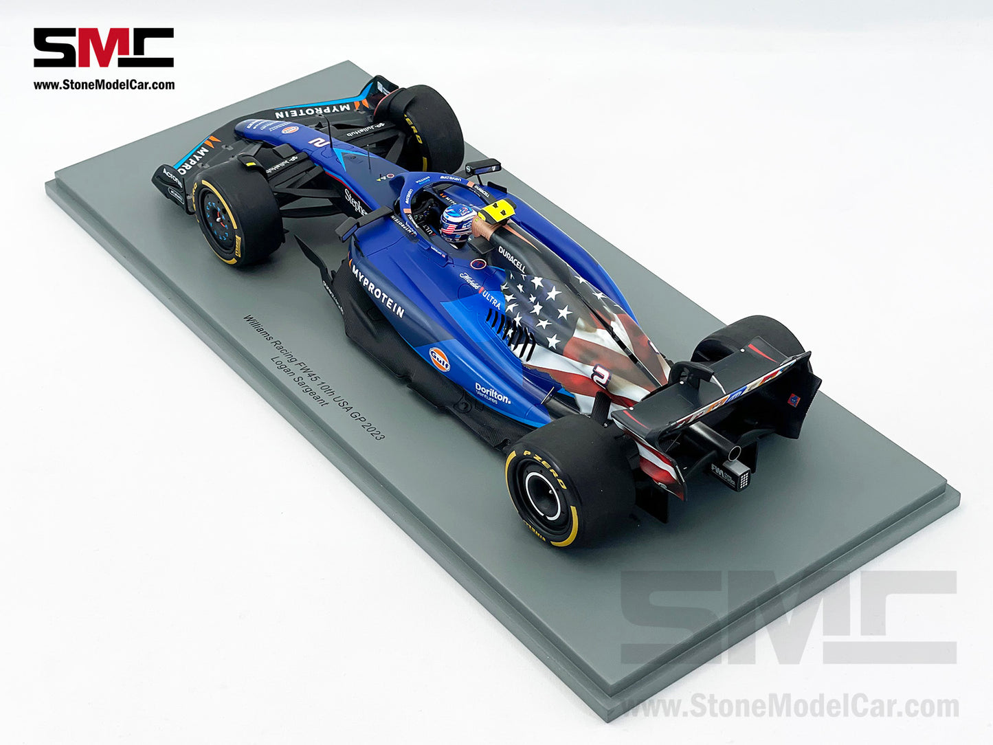 Williams F1 FW45 #2 Logan Sargeant 10th US Austin GP 2023 1:18 Spark 18S965