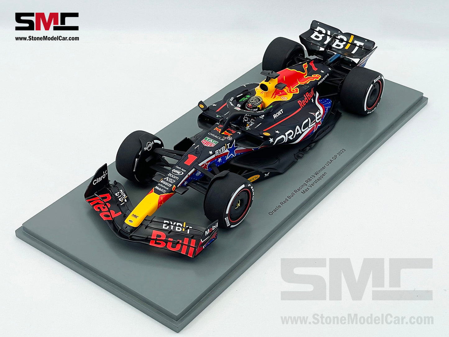 Red Bull F1 RB19 #1 Max Verstappen Winner US Austin GP 2023 World Champion Spark 1:18 18S955