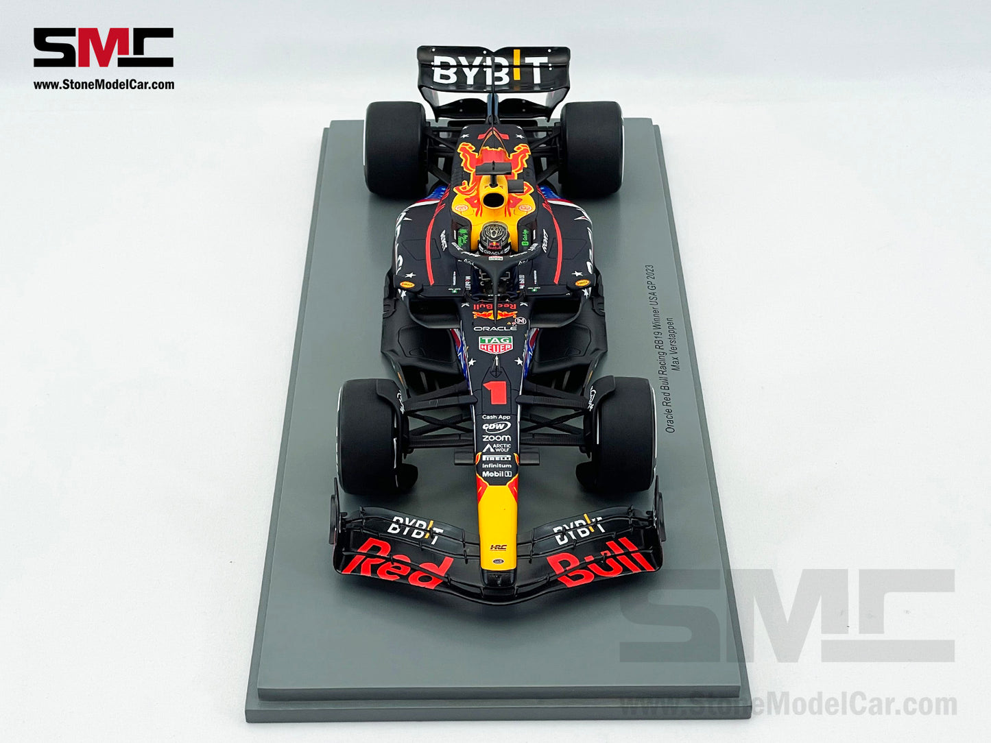 Red Bull F1 RB19 #1 Max Verstappen Winner US Austin GP 2023 World Champion Spark 1:18 18S955