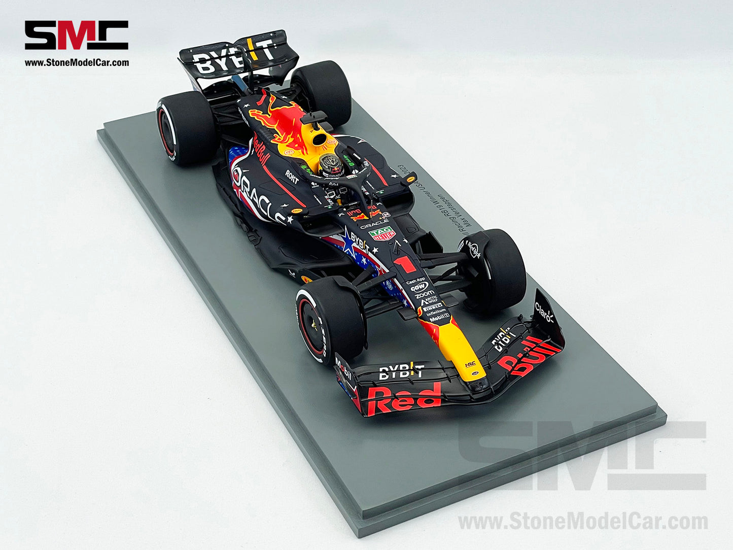 Red Bull F1 RB19 #1 Max Verstappen Winner US Austin GP 2023 World Champion Spark 1:18 18S955