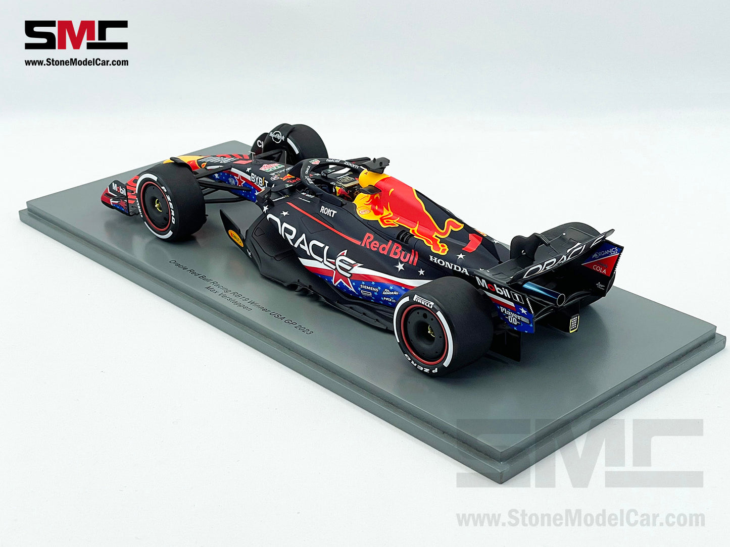 Red Bull F1 RB19 #1 Max Verstappen Winner US Austin GP 2023 World Champion Spark 1:18 18S955