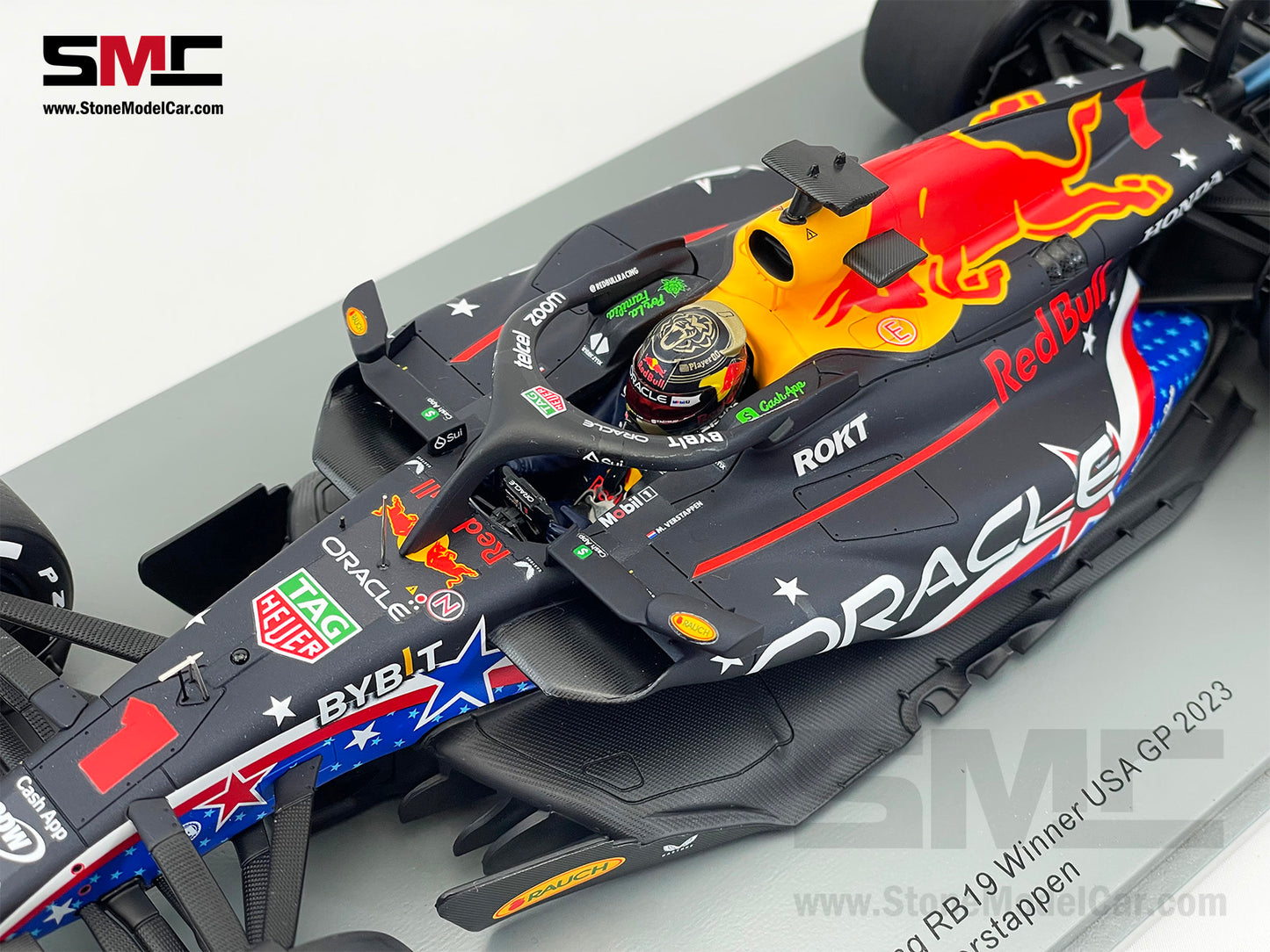Red Bull F1 RB19 #1 Max Verstappen Winner US Austin GP 2023 World Champion Spark 1:18 18S955