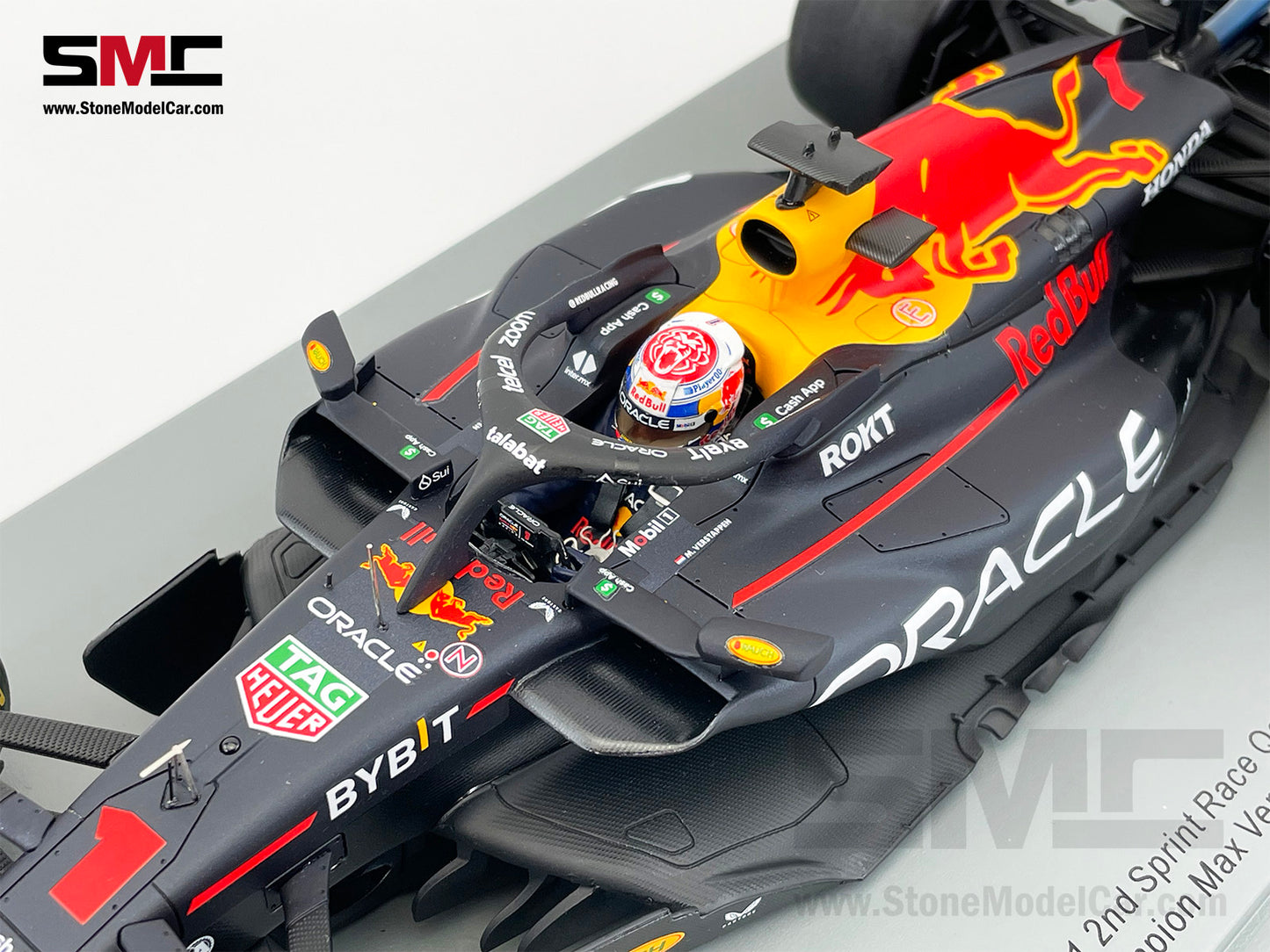 Red Bull F1 RB19 #1 Max Verstappen Winner Qatar GP 2023 World Champion Spark 1:18 18S909