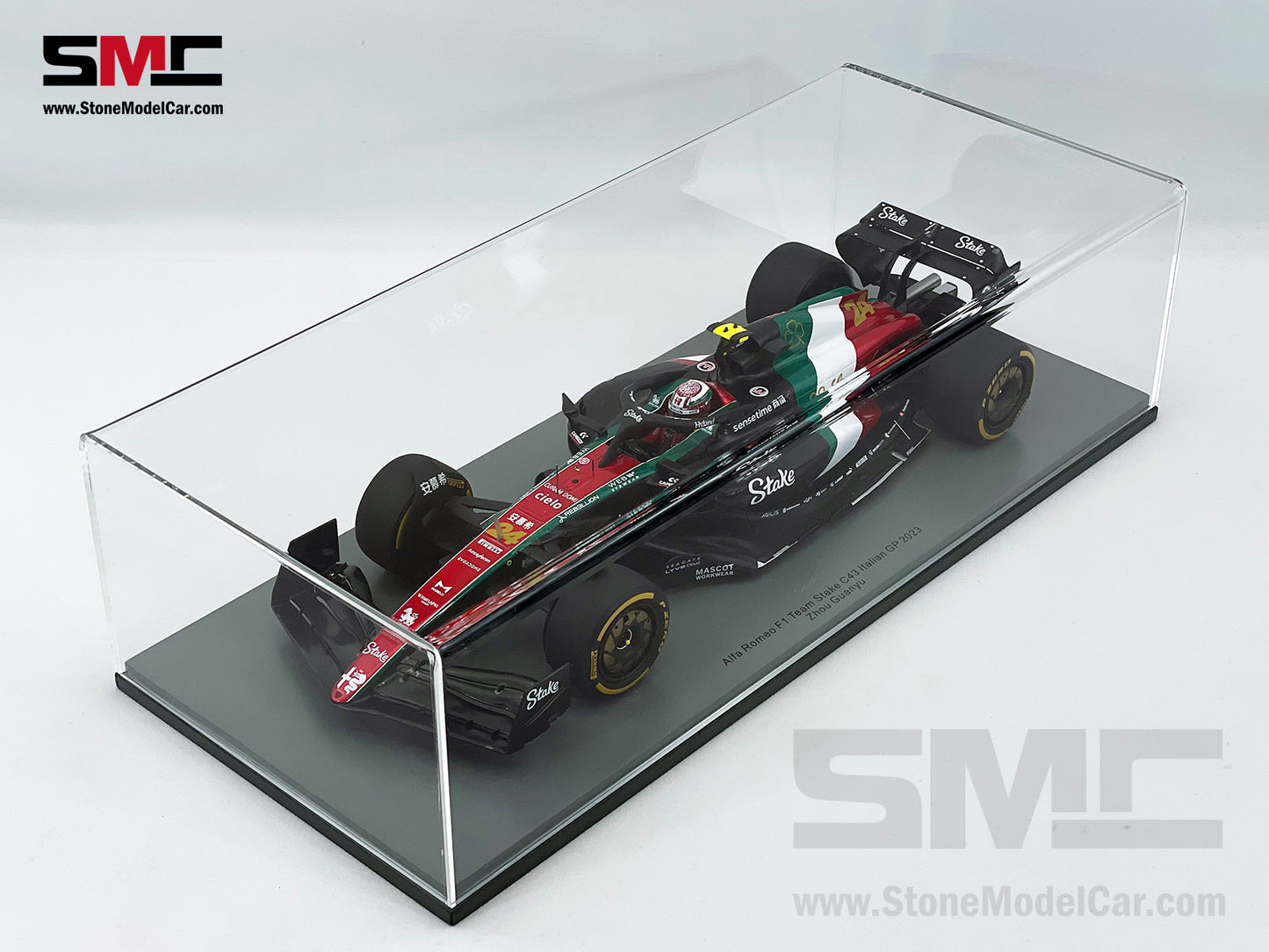 Alfa Romeo F1 C43 #24 Zhou Guanyu Italian GP 2023 Special Livery Spark 1:18 18S971